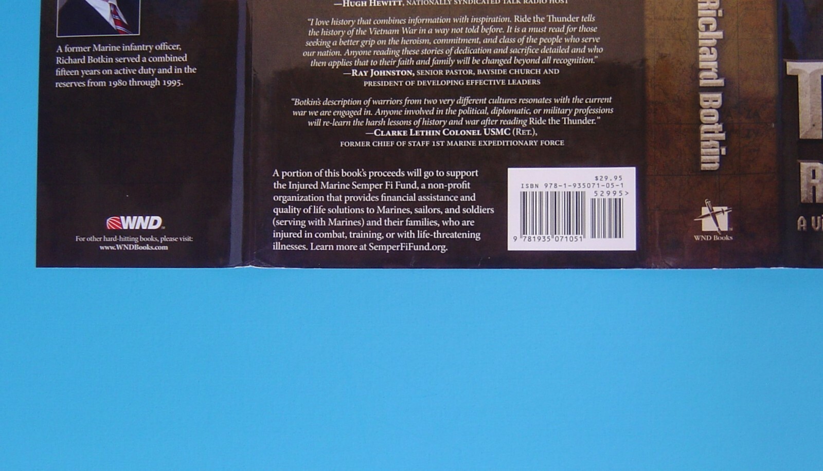 RIDE THE THUNDER BY RICHARD BOTKIN, SIGNED