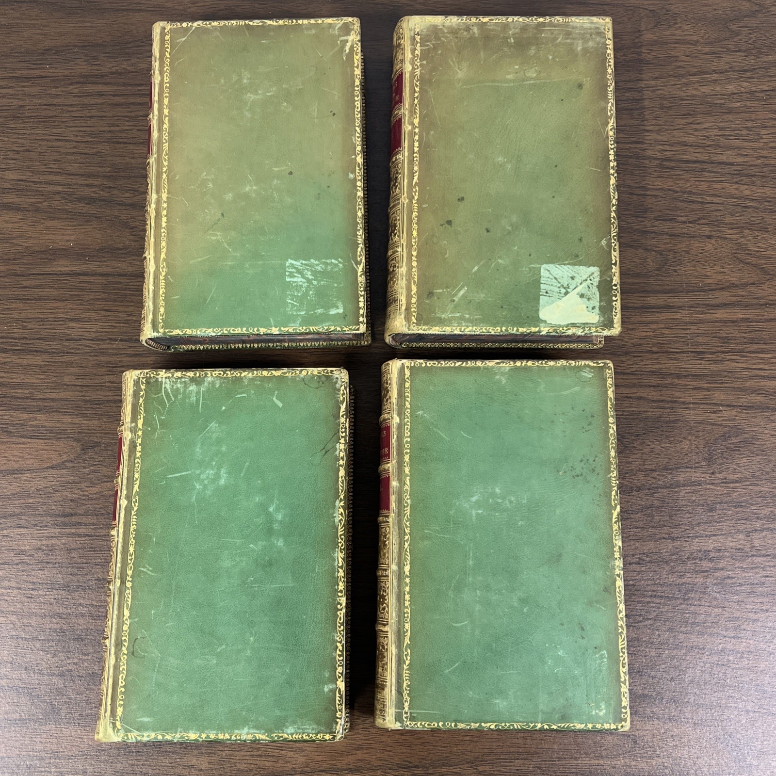 The Works Of William Shakespeare Four Volume Set 1866, D. Appleton & Co. Marbled