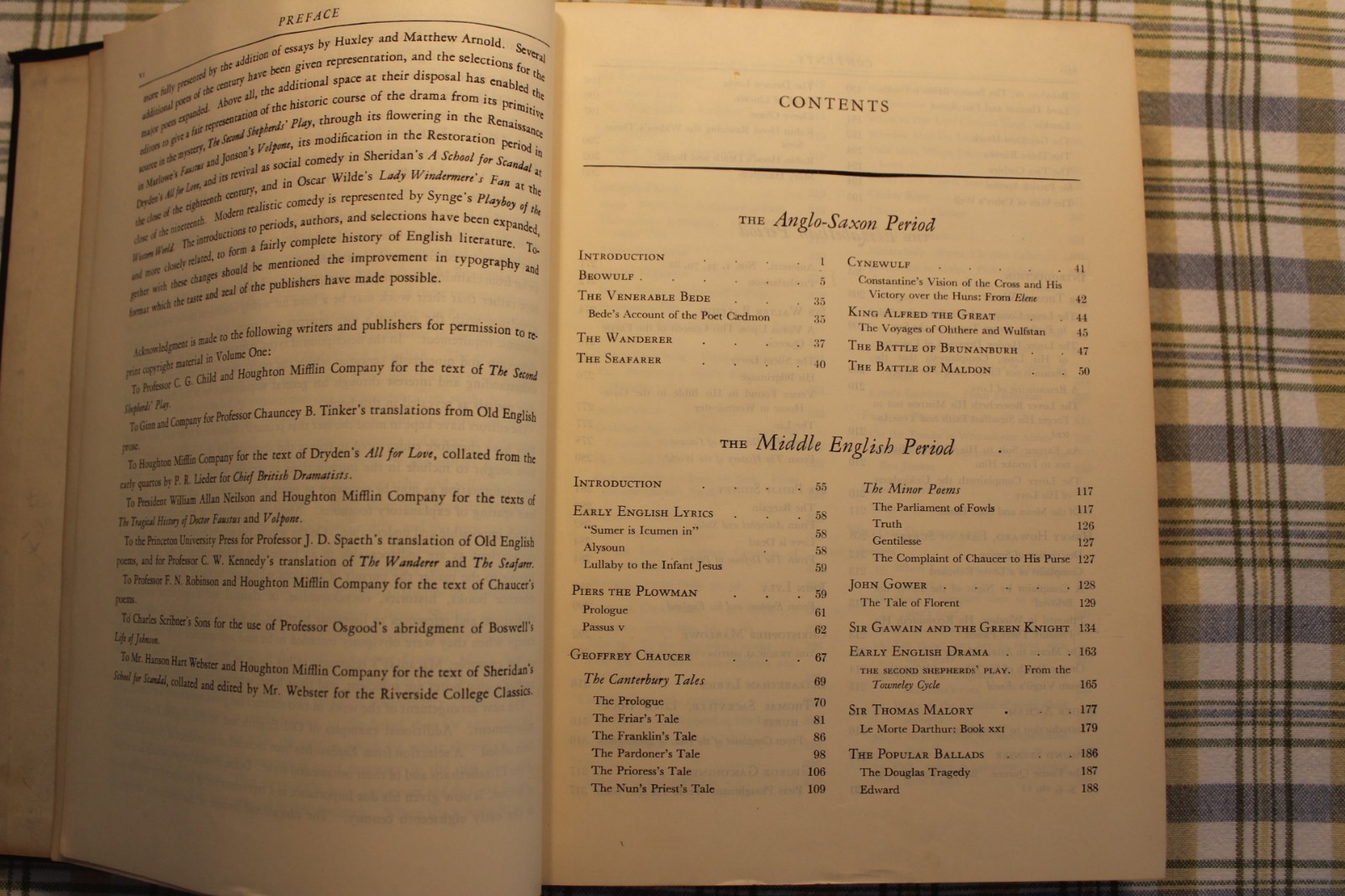 British Poetry and Prose Revised 1938 Houghton Mifflin Company.