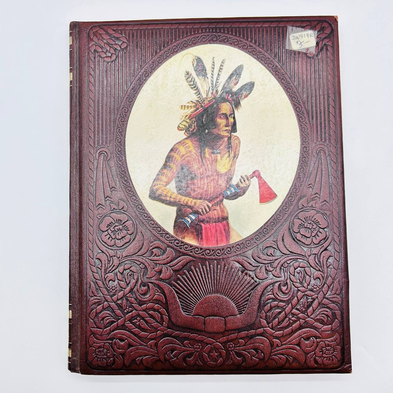Lot of 7 Time Life Books „The Old West“ Vintage 1970s Faux Leather Bound