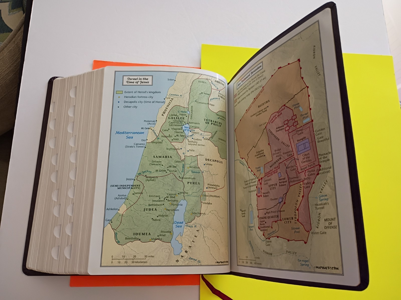 AMG KJV Hebrew-Greek Key Word Study Bible Warren Patrick Baker Bonded Index maps