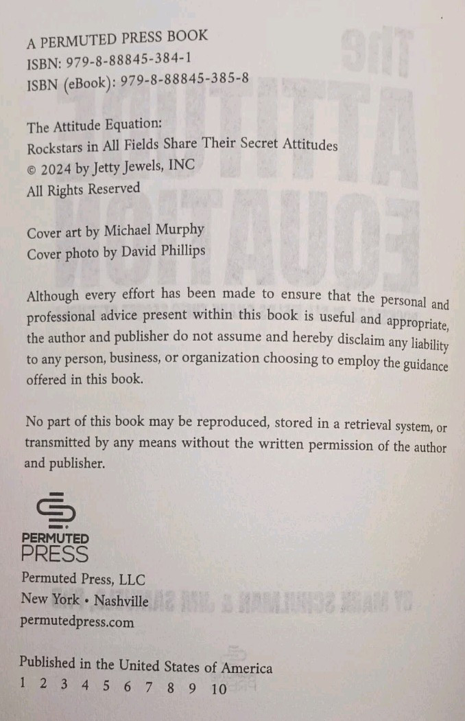 THE ATTITUDE EQUATION by Mark Schulman & Jim Samuels, PhD (2024, Pb)