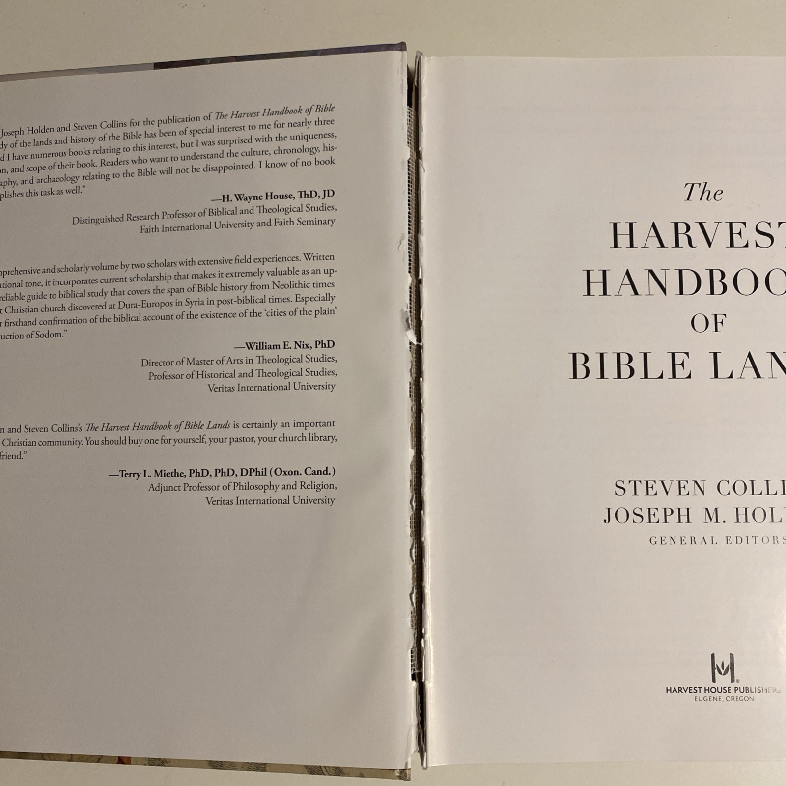 # The Harvest Handbook of Bible Lands: A Panoramic Survey of the History, Geo