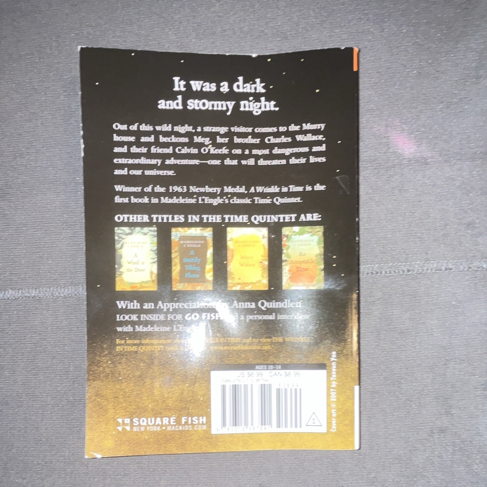 Madeleine L’Engle A Wrinkle in Time (Time Quintet) PB 2007 Square Fish Movie