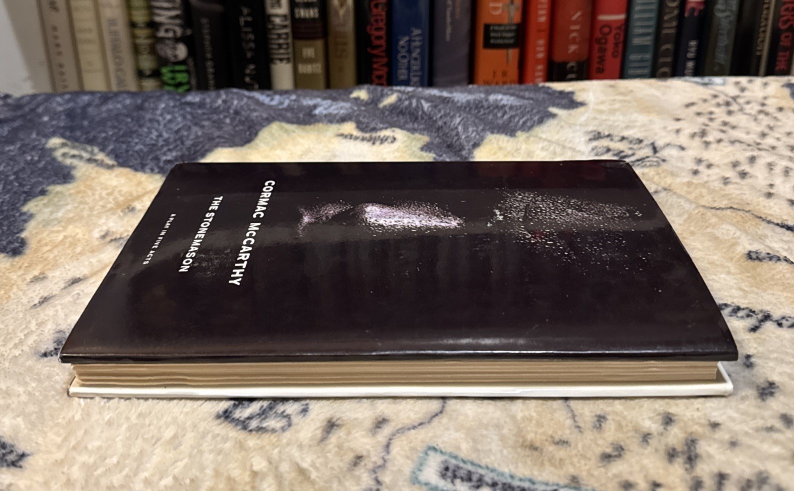 The Stonemason – Cormac McCarthy (Hardcover) Stated First Edition, 1st/1st, VG