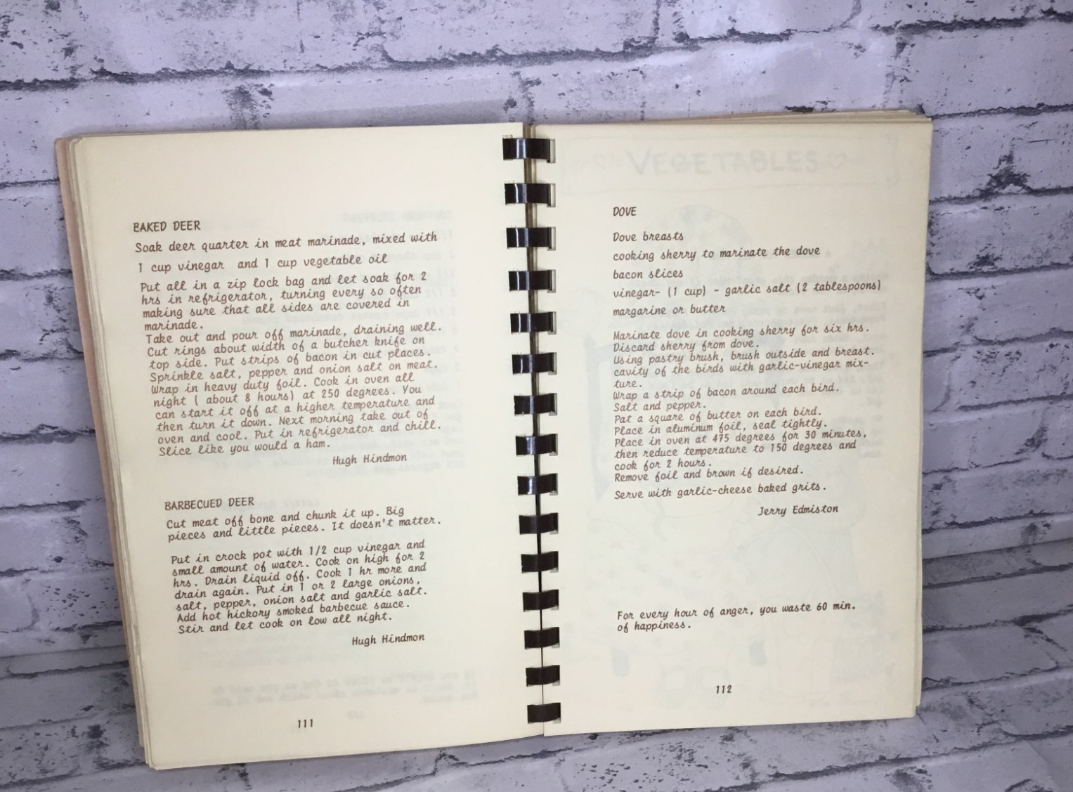 VTG 1984 Trinity’s Country Cooking Talladega AL. used 241 pages