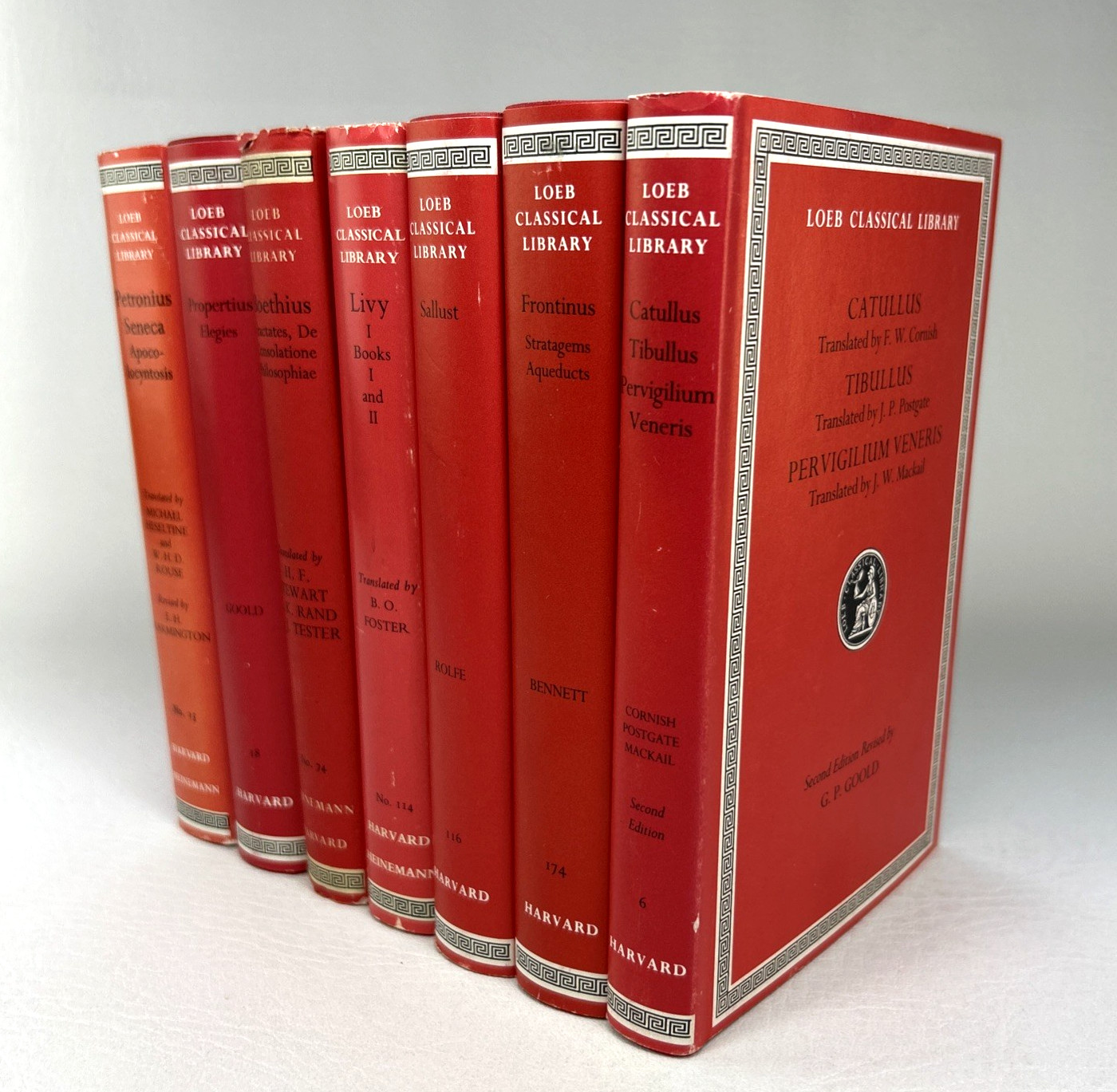 Loeb Classical Library Latin Authors 7 Vol Set Livy Petronius Sallust Harvard HC
