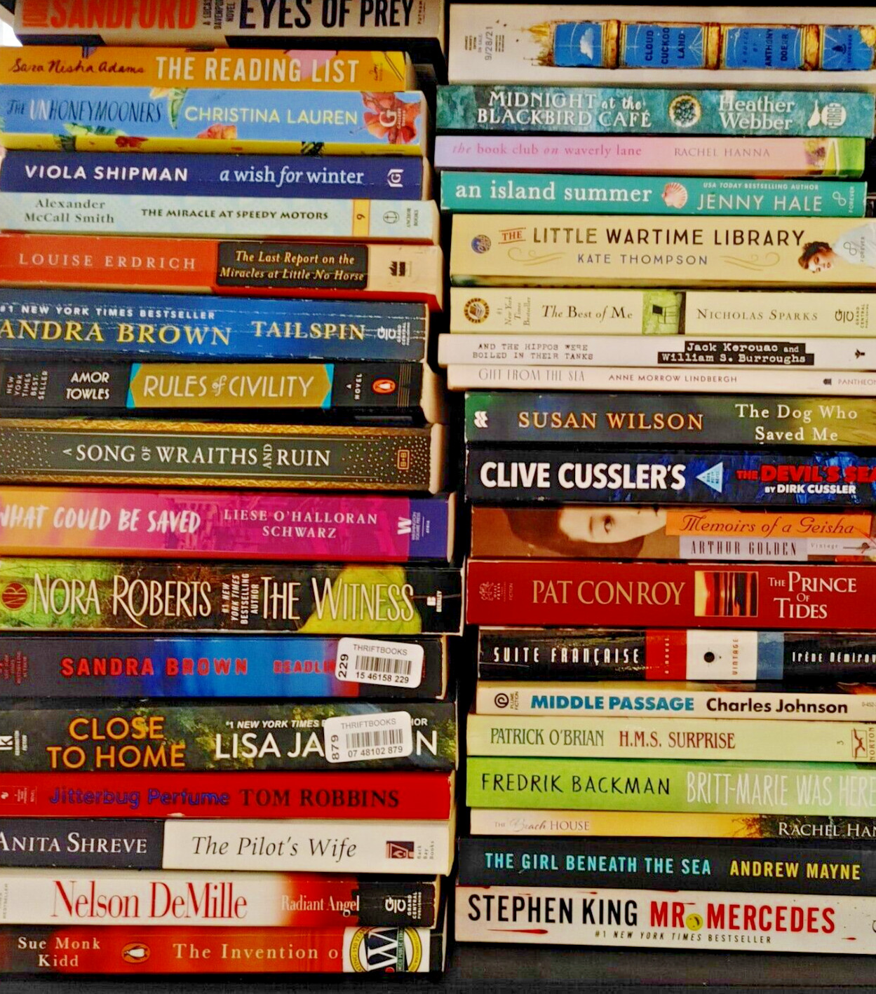 RANDOM MIX Lot of 10 Popular Fiction Paperback Books MYSTERY Suspense HISTORICAL