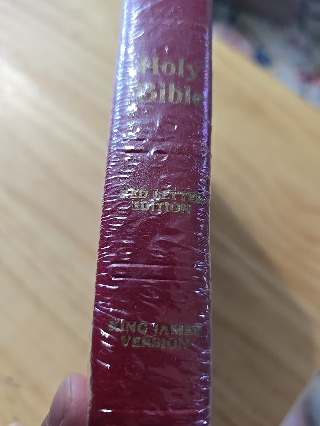 Holy Bible King James Version Sealed New Red Letter Edition Red Book