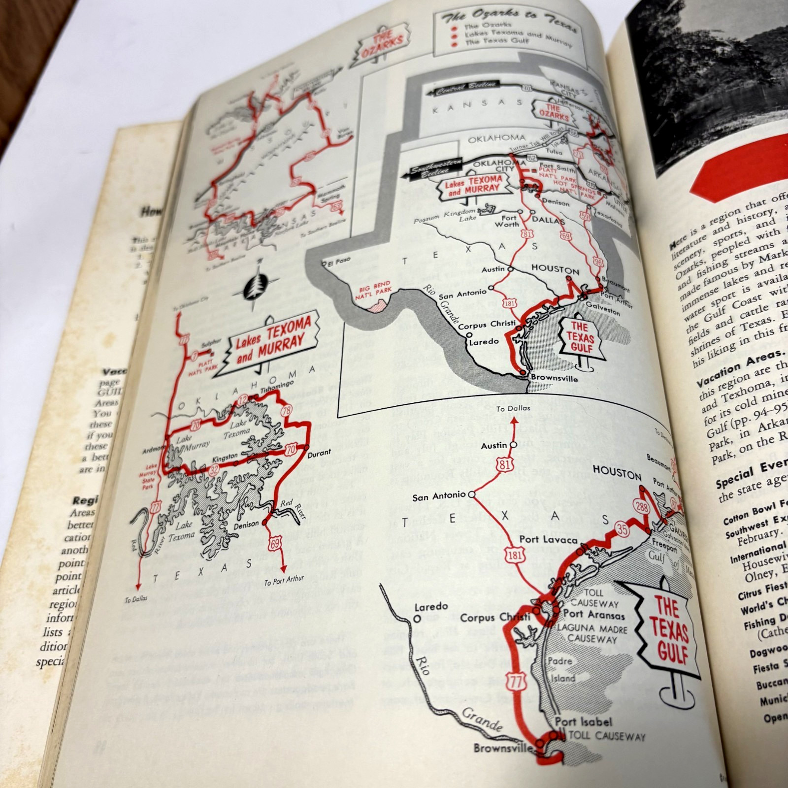 VTG RAND MCNALLY VACATION GUIDE UNITED STATES AND CANADA PB Book (1958)