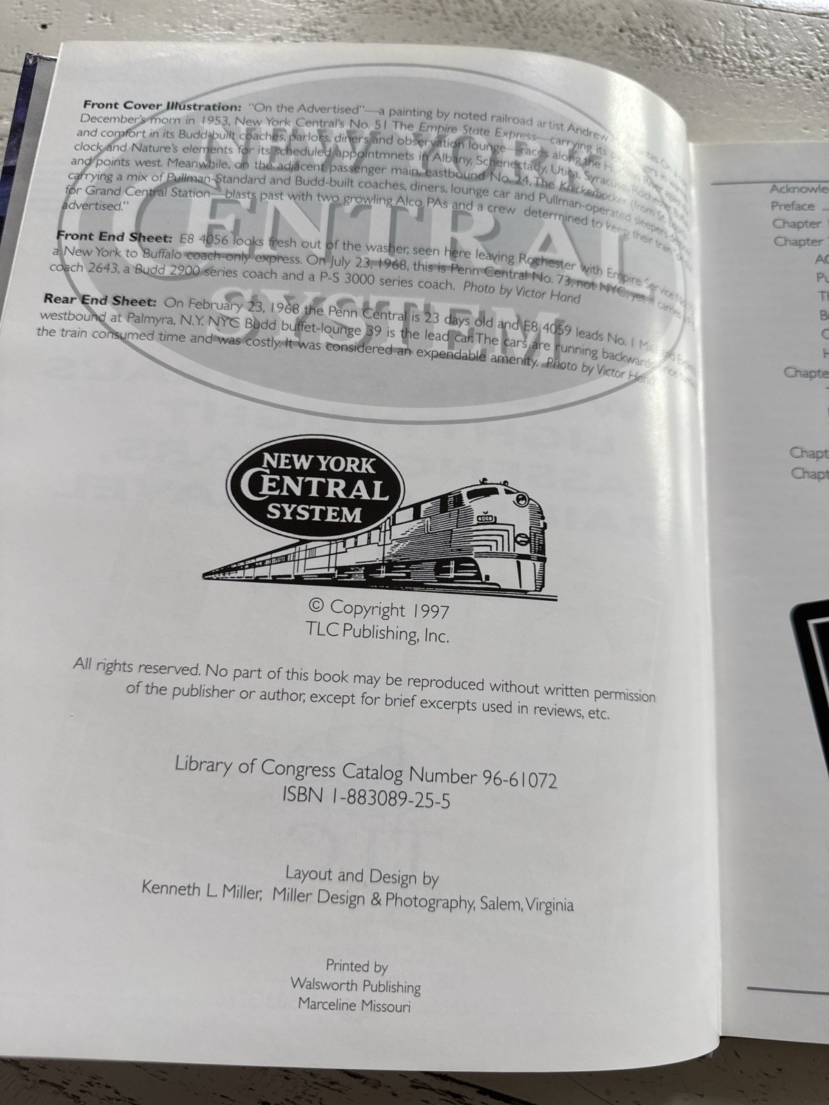 New York Central Lightweight Passenger Cars Trains Travel Doughty HC 1997