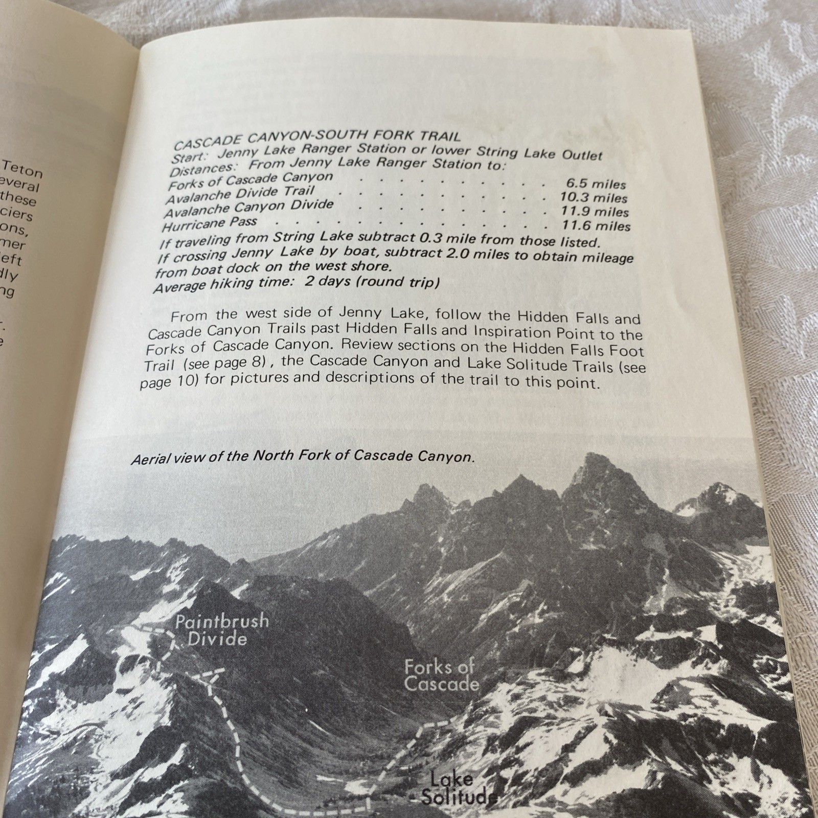 “Teton Trails”- Pamphlet (56 Pages) by Brian Harry with Illustrations 1982 PB