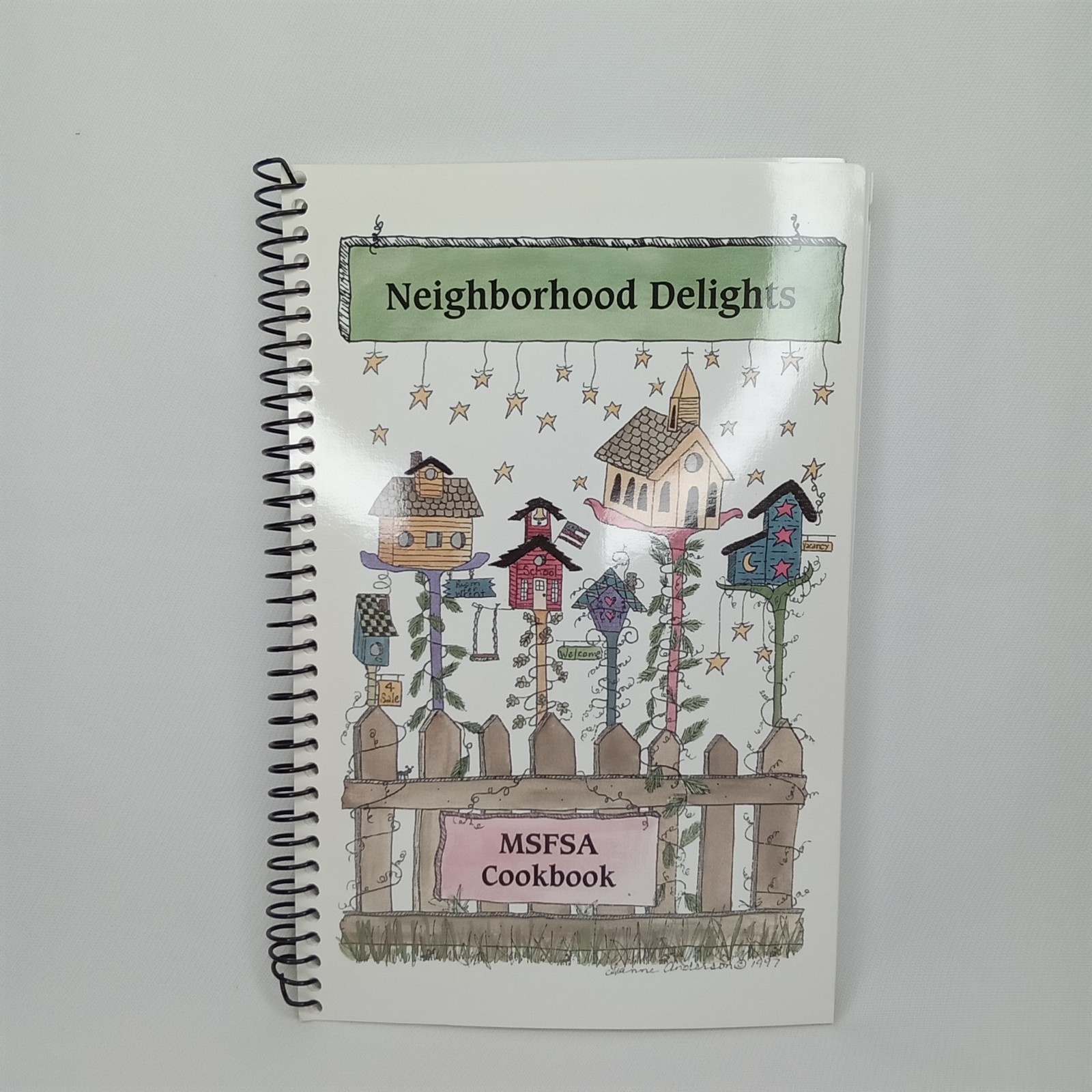 Vintage 1990s Cookbook Neighborhood Delights MSFSA Community 100 Pages