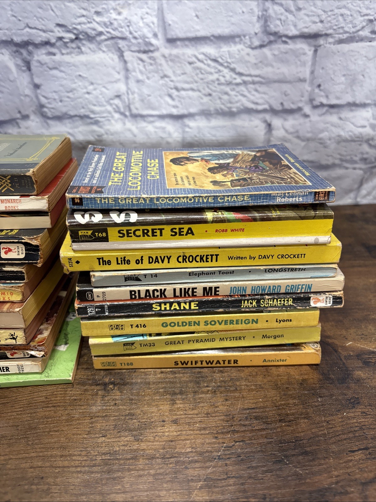 Vintage Paperback Book Lot Of 20 1950s-70s Western Adventure Mystery Classics