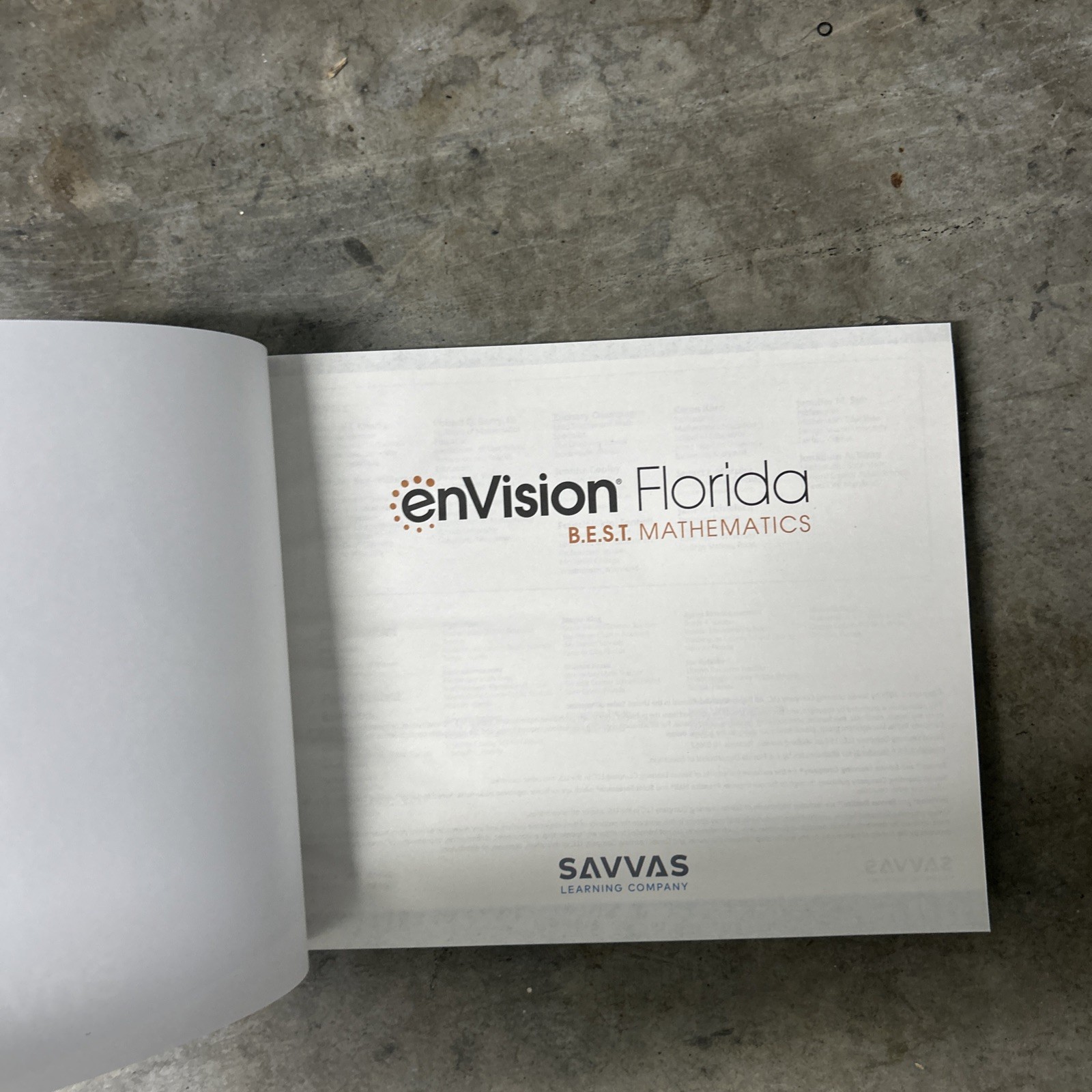 Grade 1 Envision Florida B.E.S.T. Mathematics Student Edition Volume 1 2023 NEW