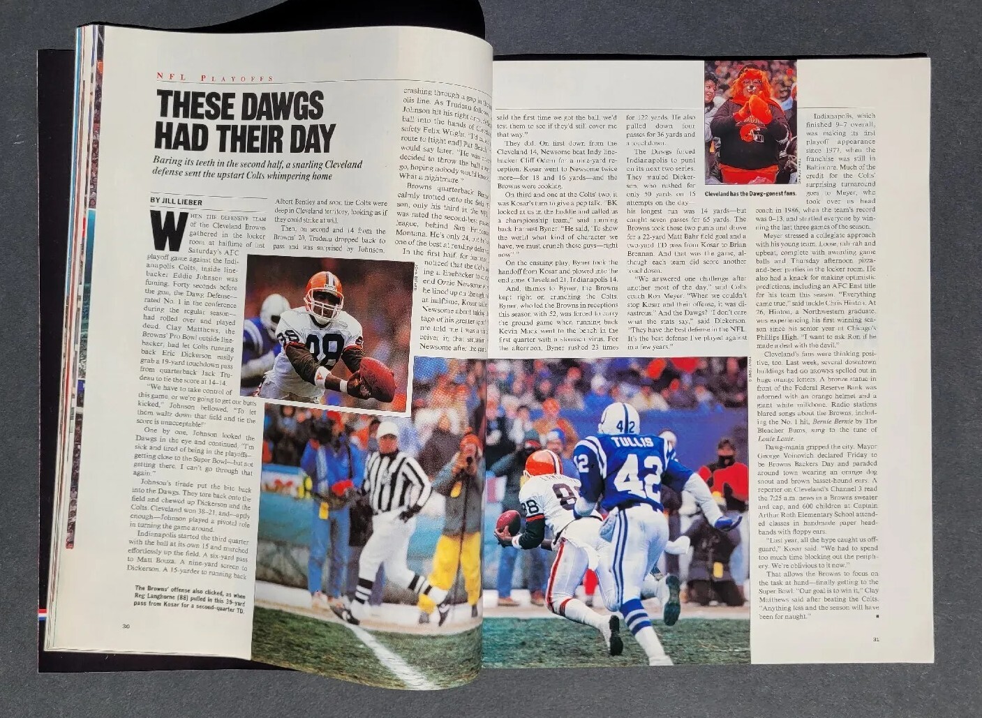 NEWSSTAND 1988 Sports Illustrated Minnesota VIKINGS Redskins SOONERS EX
