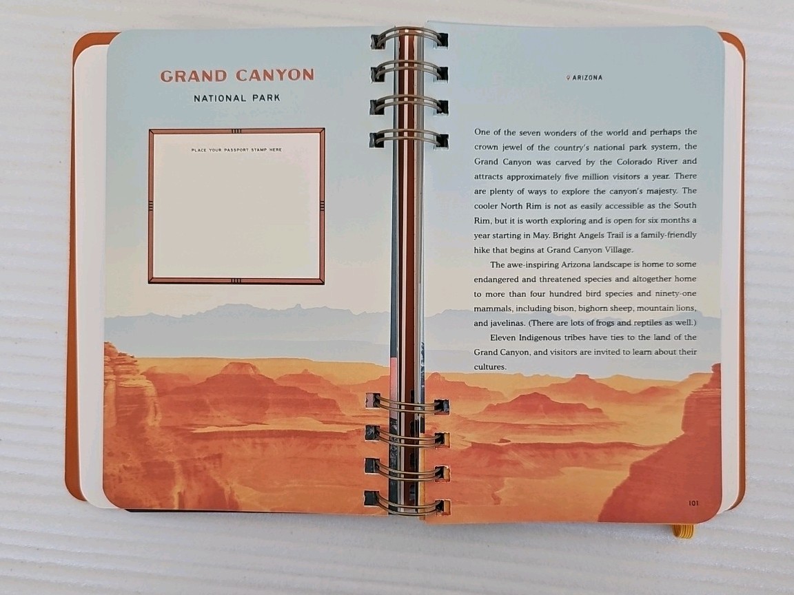 The National Parks Traveler’s Companion Journal and Sticker Book Paperback NEW