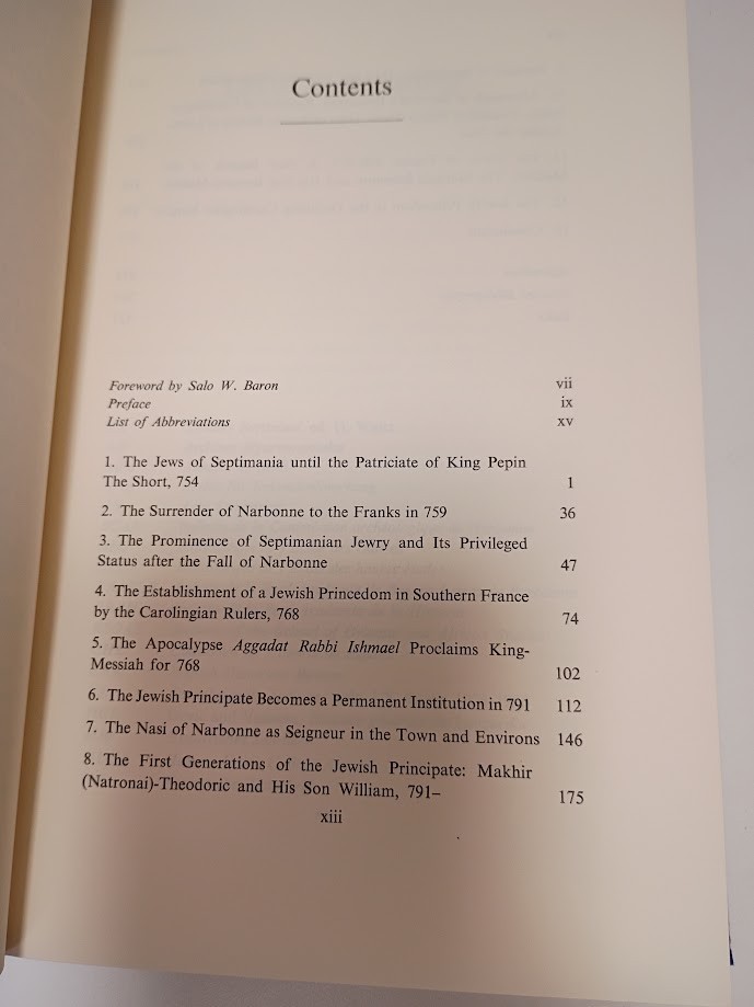 A Jewish Princedom in Feudal France 768-900 – Arthur Zuckerman Carolingian Jews