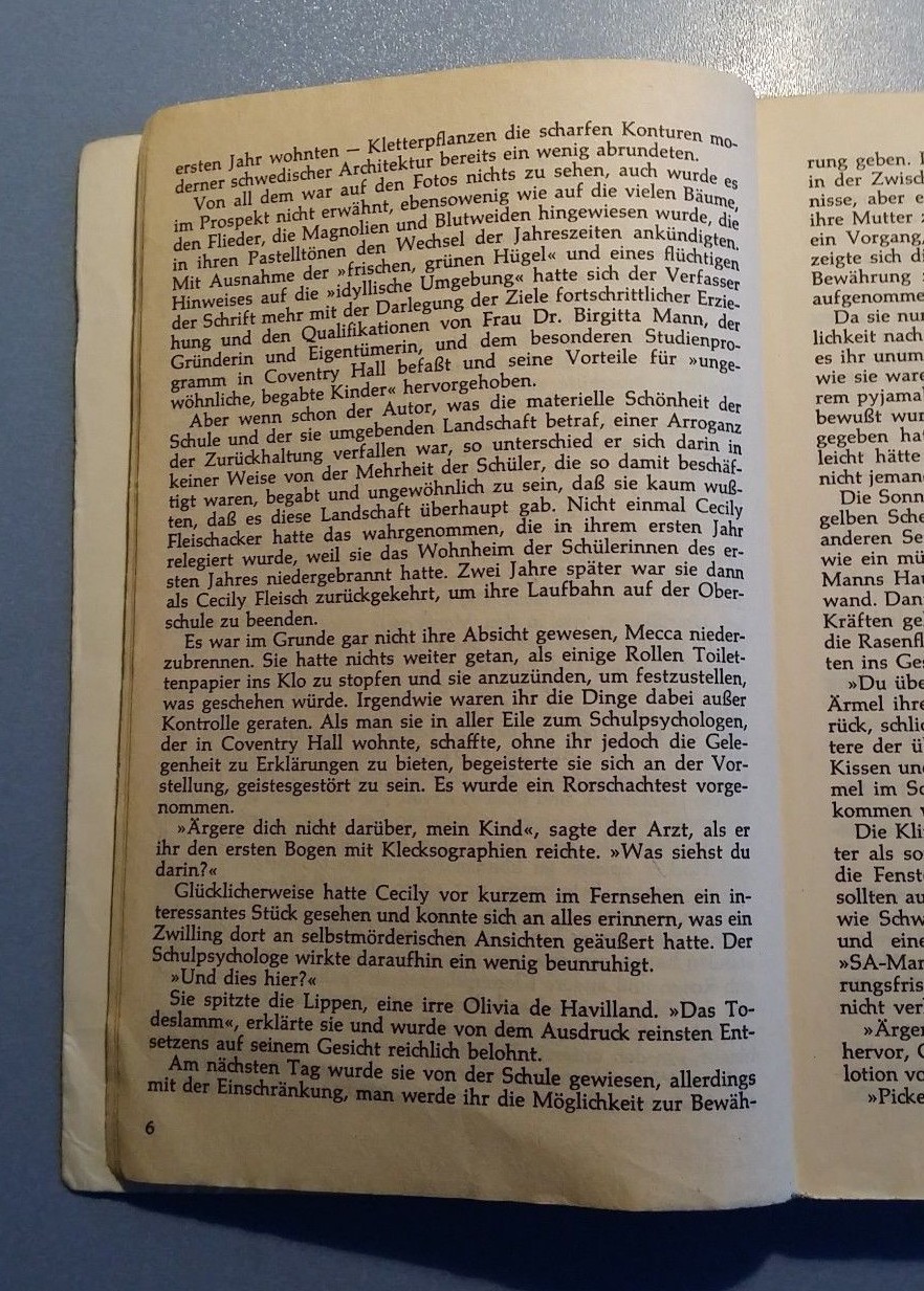 Privatstunde Novel Gwen Davis Wilhelm Heyne Publisher München 1975 2. Pad 202 S