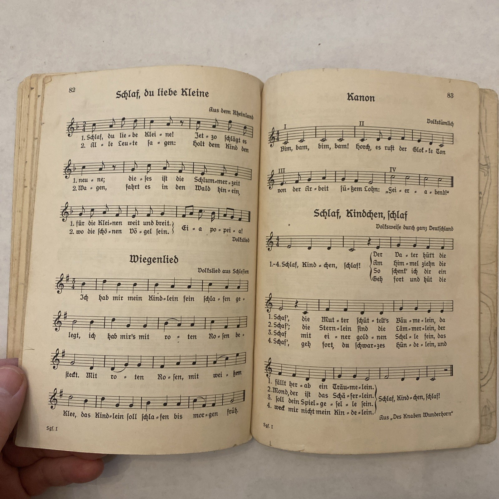 Mein Sanggefell 1935 German Children’s book of songs pre WWII
