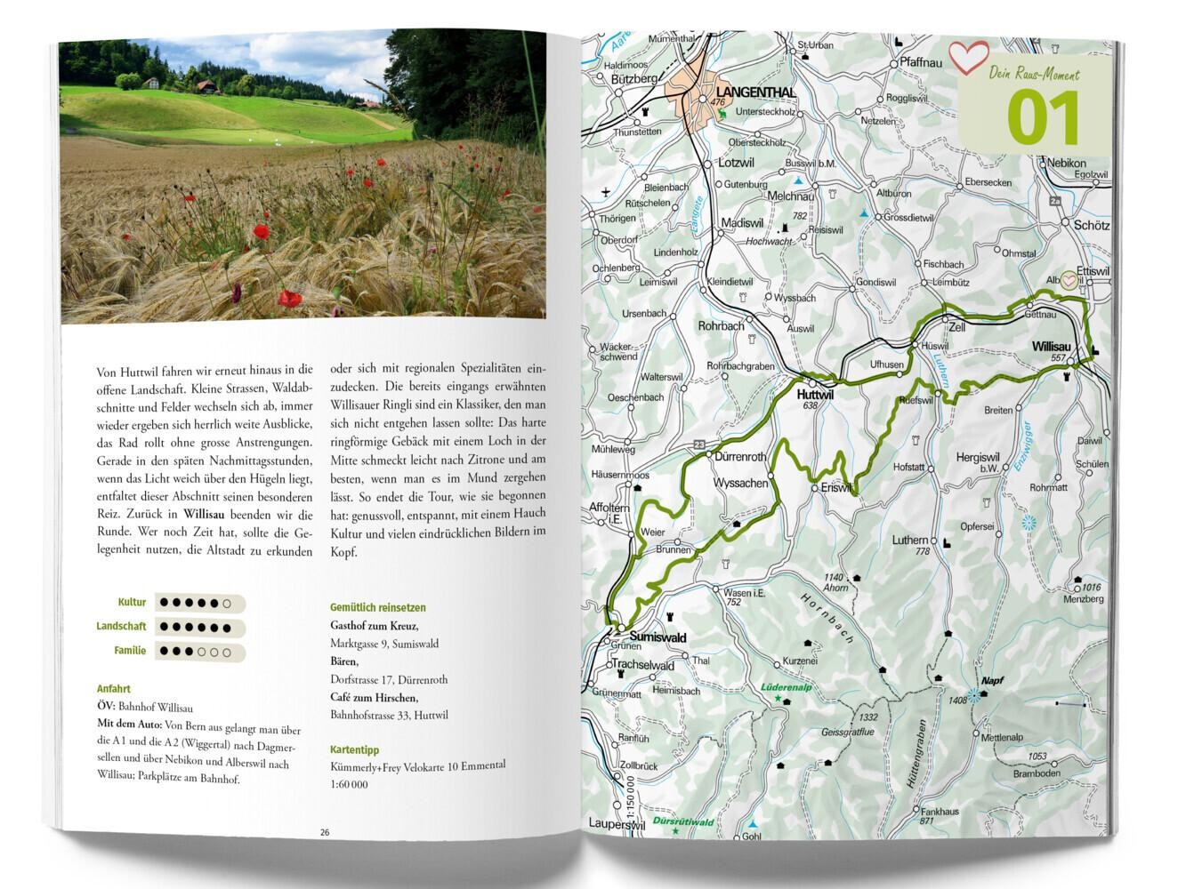 Kümmerly+Frey Raus und E-Biken Rundtouren Zentralschweiz – E-Bikeführer Mar …