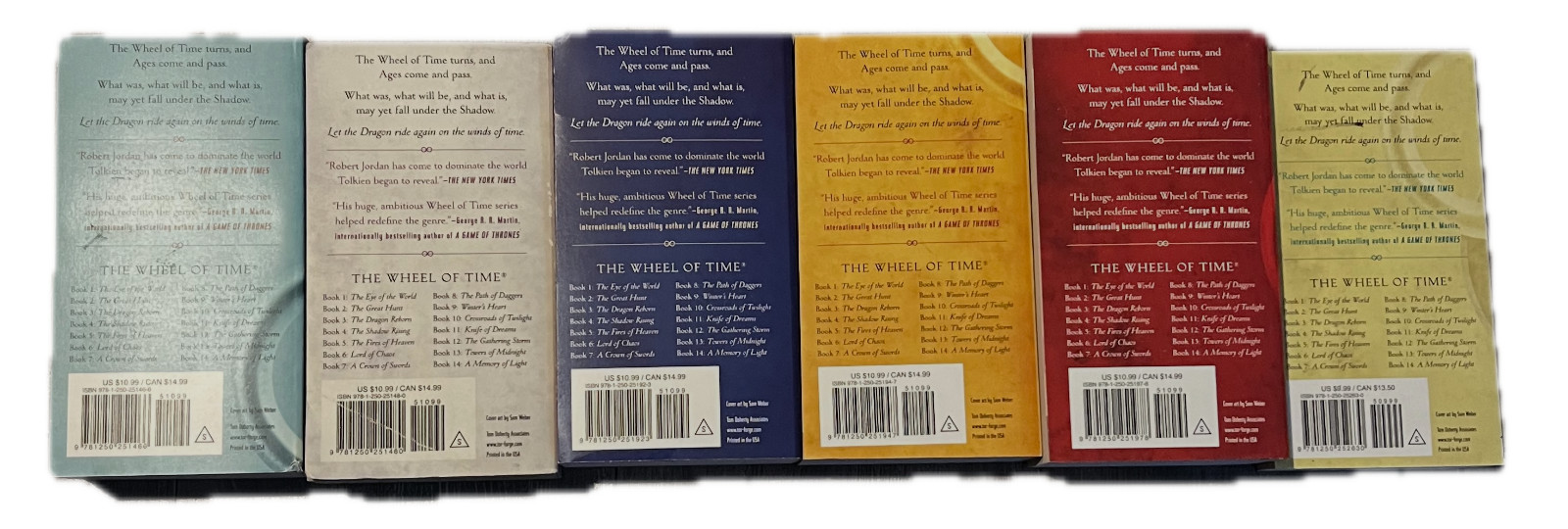 Wheel of Time Series By Robert Jordan Complete Set 15 Books