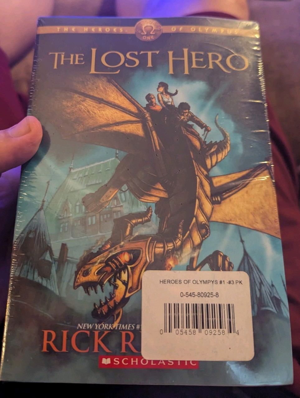 Rick Riordan “Heroes of Olympus”Books 1-3, Paperbacks New In Shrinkwrap