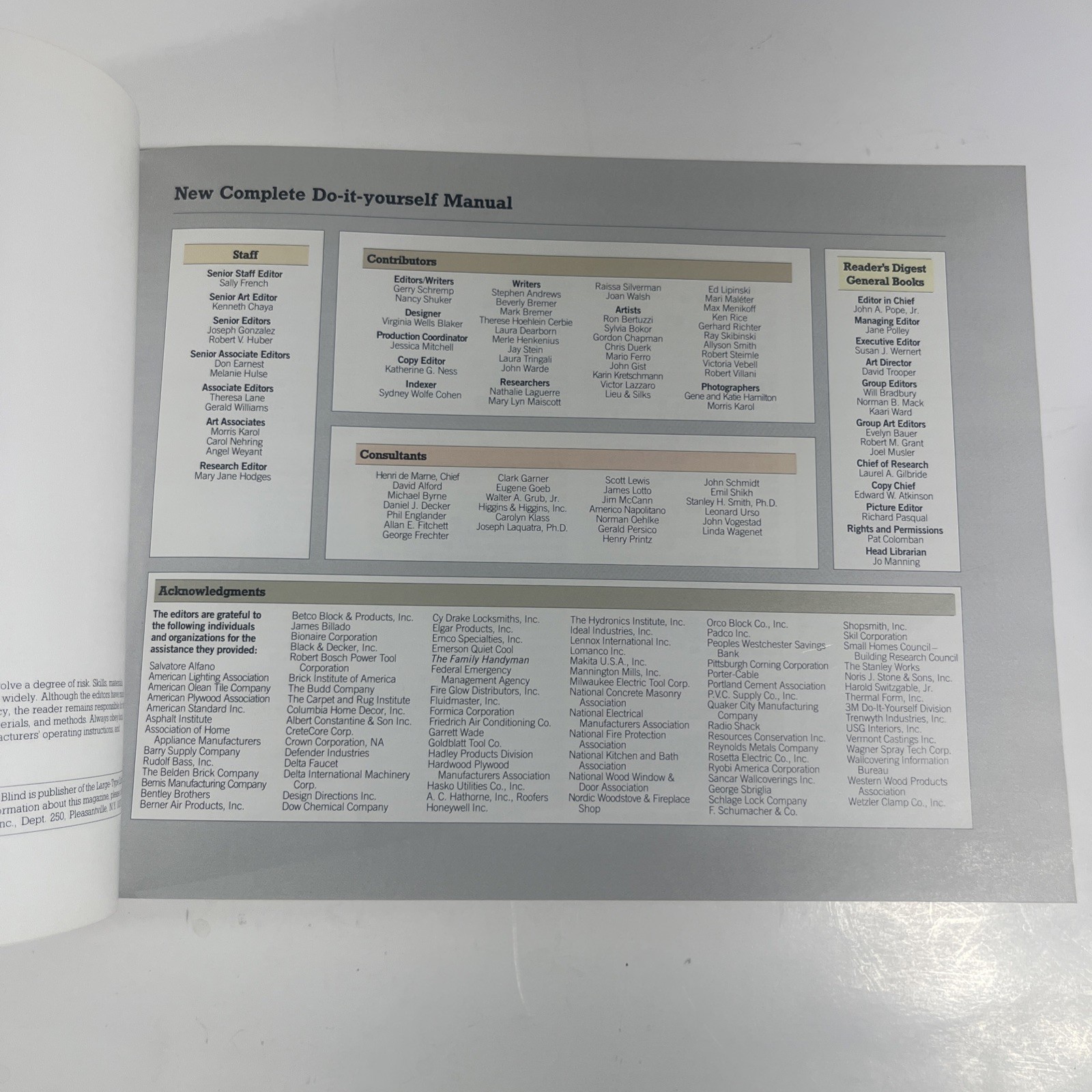 New Complete Do-It-Yourself Manual by Reader’s Digest Editors (1991, Hardcover)