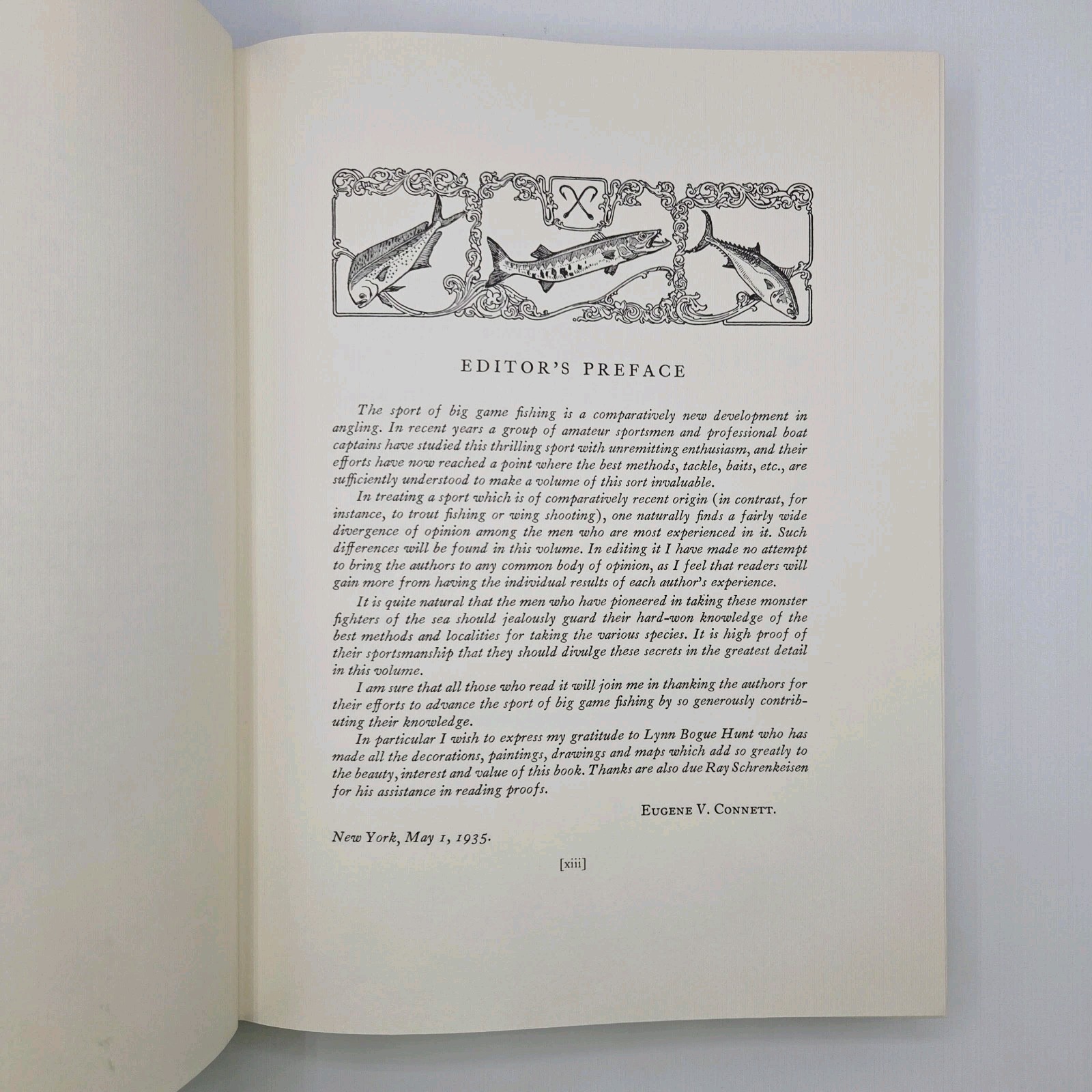 American Big Game Fishing by Connett, 1986, Premier Press Leather #424/3000 VG