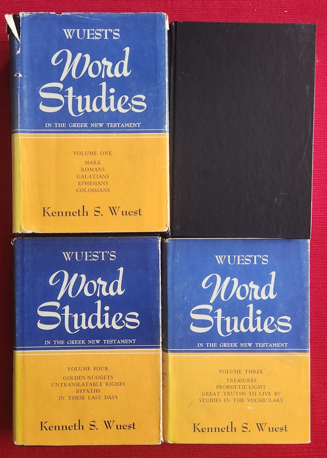 Word Studies in the Greek New Testament 4 Volume Set by Kenneth S. Wuest