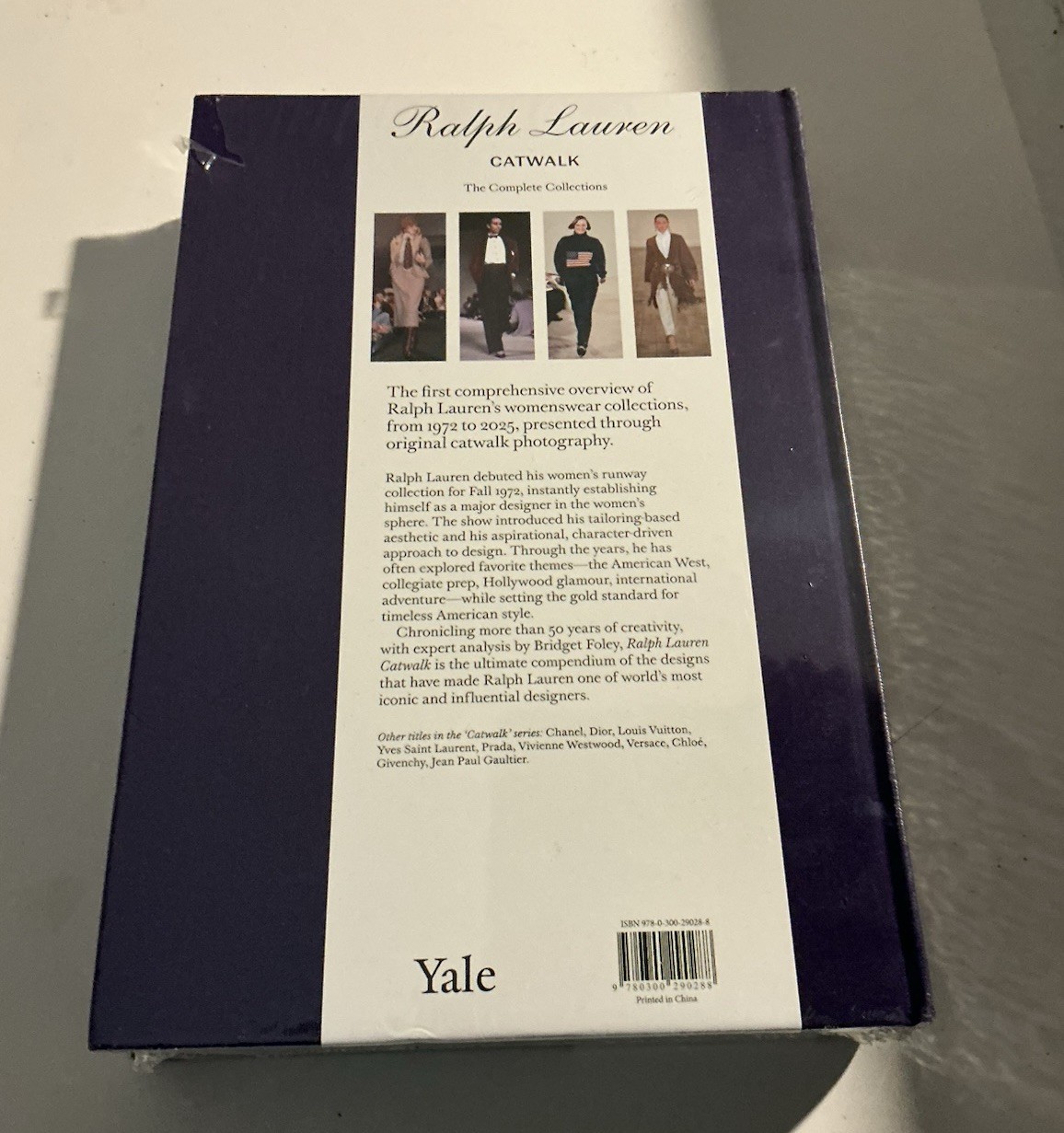 New Sealed Ralph Lauren: The Complete Collections Yale Catwalk Book