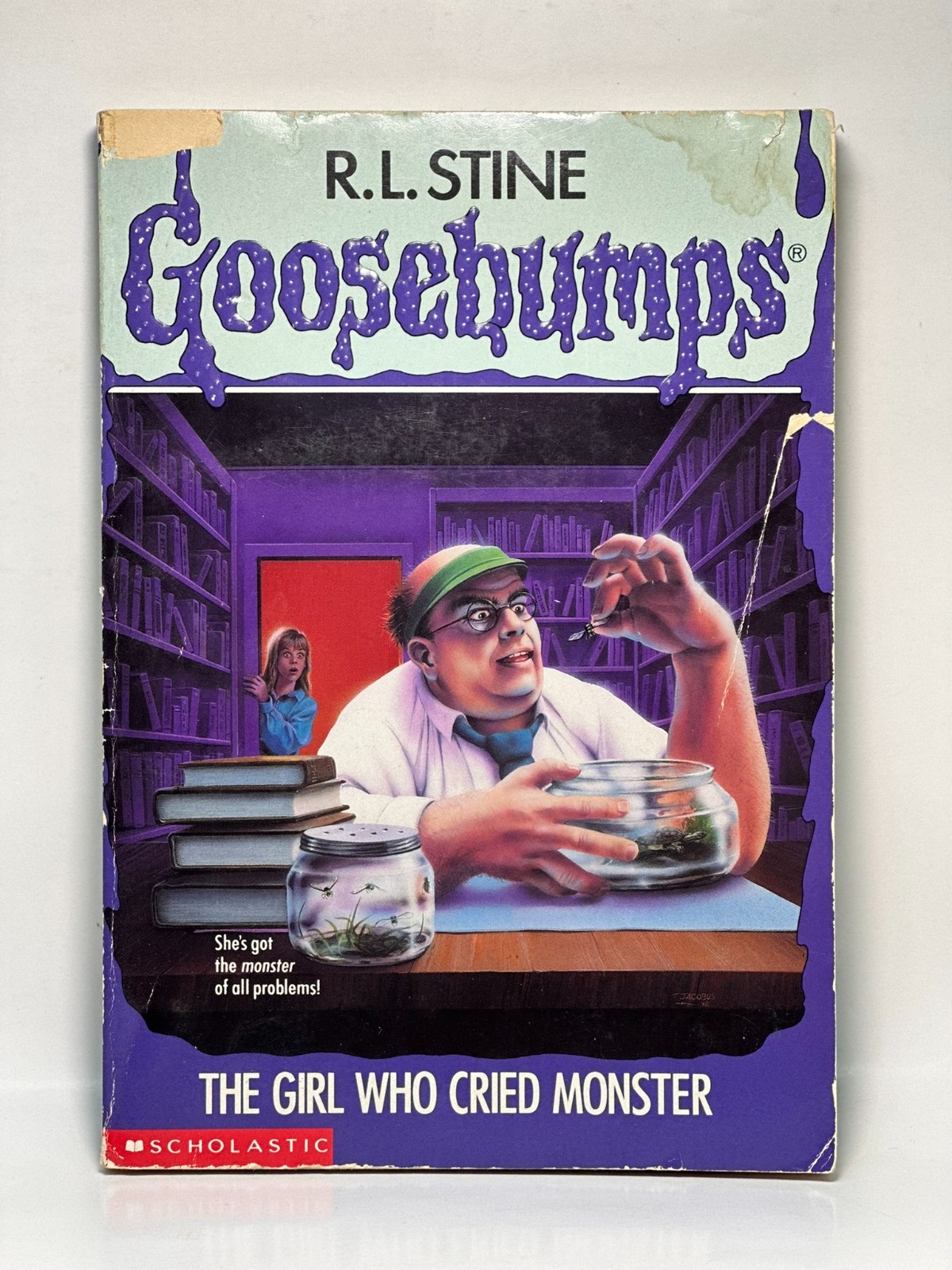 26th Print #8 The Girl Who Cried Monster Goosebumps Original Stine BARGAIN BIN