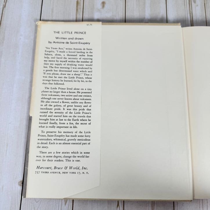 Vintage The Little Prince Antoine de Saint-Exupéry 1943 Illustrated Classic