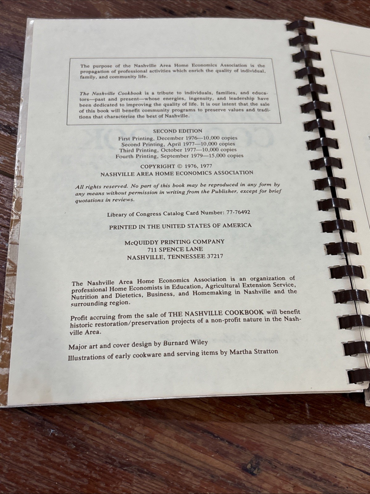 The Nashville Cookbook: Specialities of the Cumberland Region 2nd ED., 4th Prt