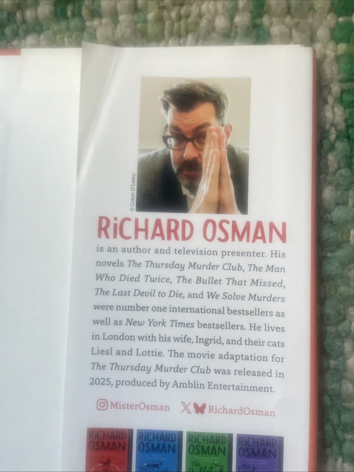 THE IMPOSSIBLE FORTUNE by Richard Osman SIGNED 1st USA EDITION 2025 Hardcover