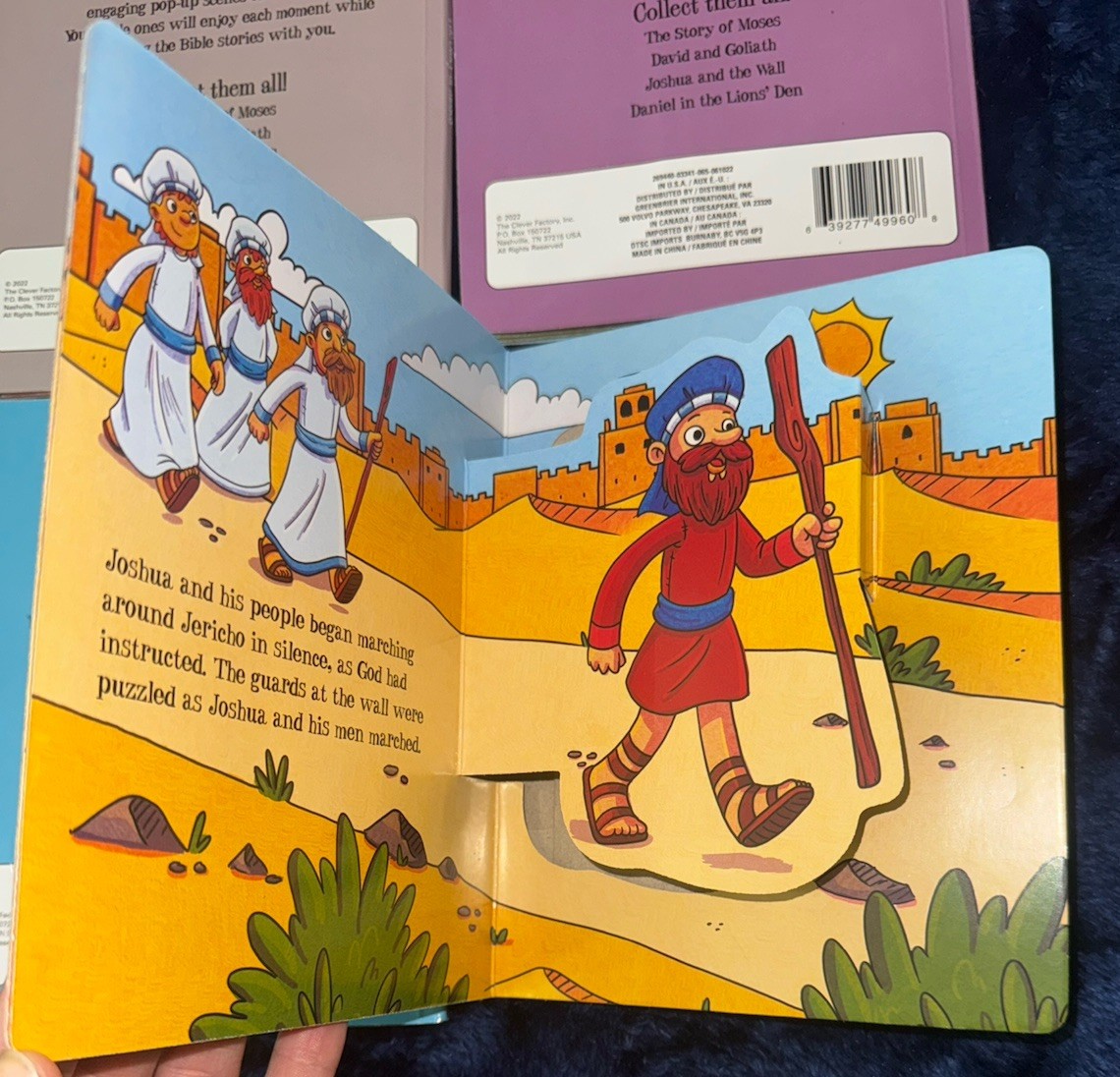 Set of 4 Children’s Pop Up Bible Stories – Board Books Fun Stories for Children