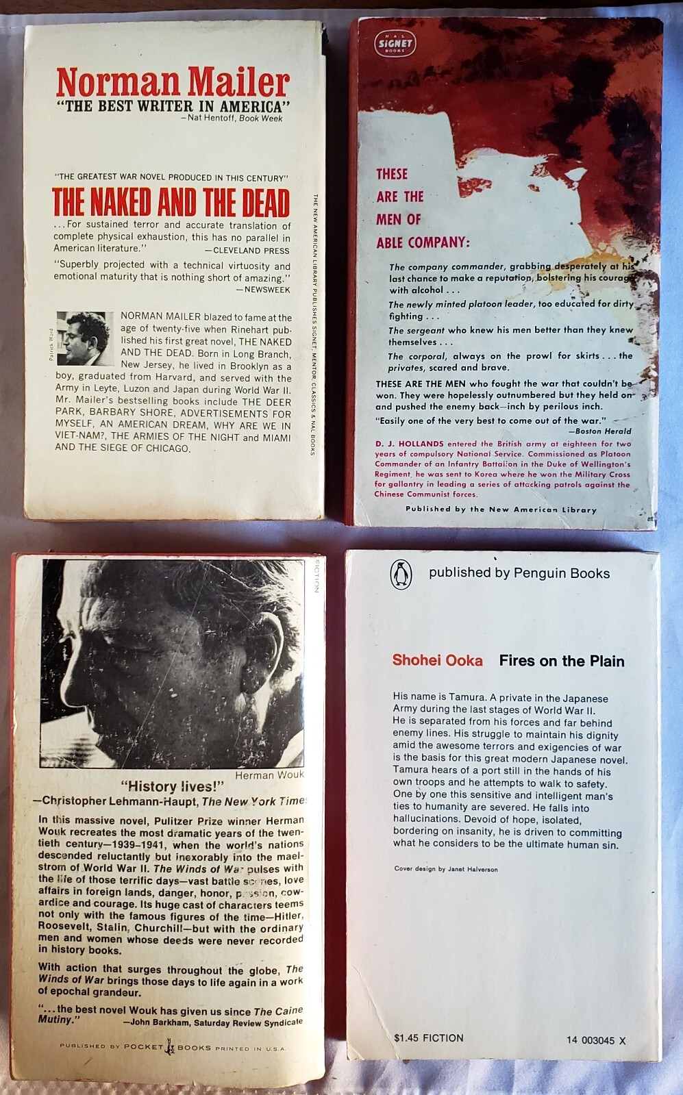 World War II Cold War Era Military War Pulp Paperback Book Lot