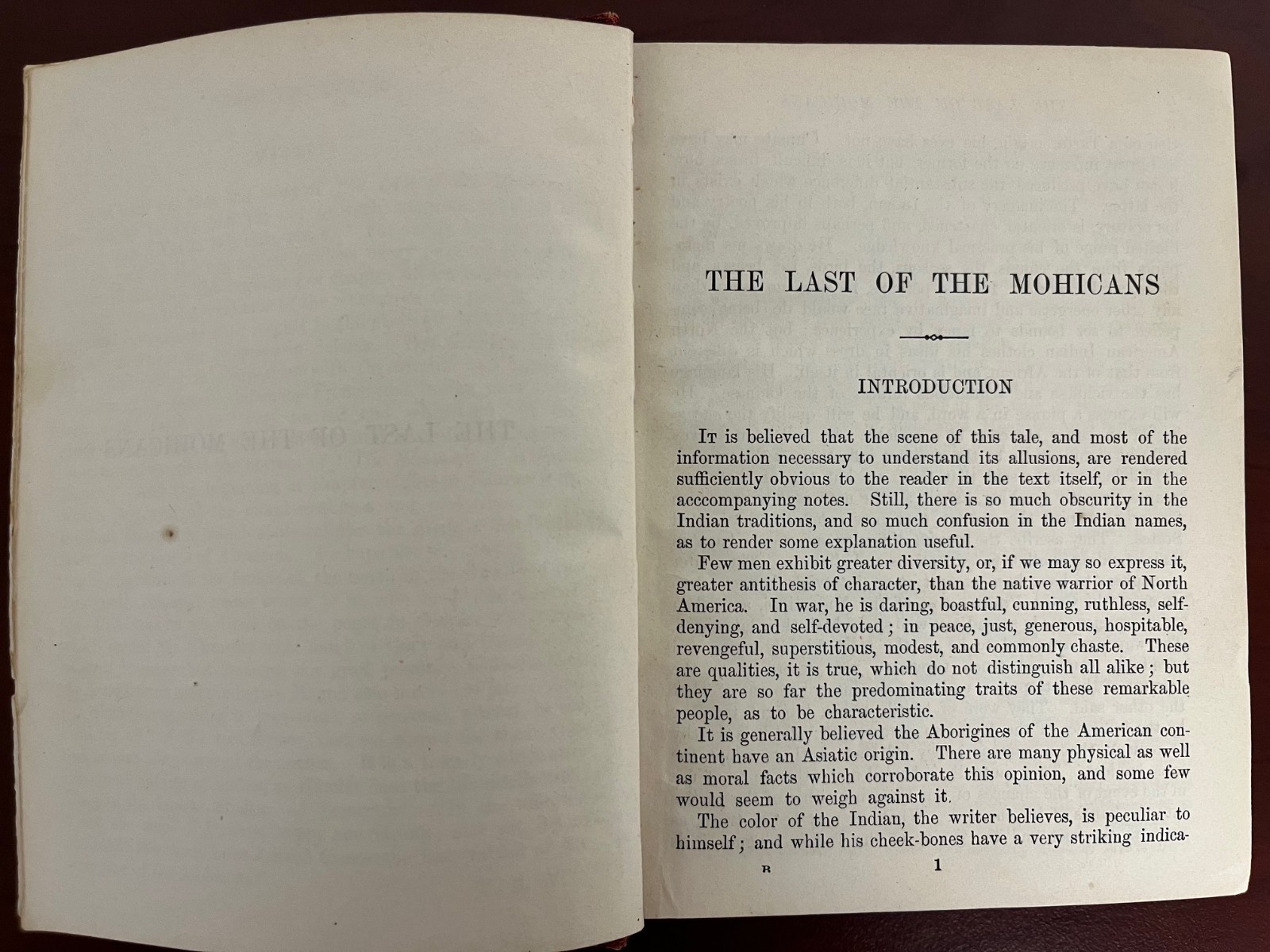 Antique Cooper’s Last of the Mohicans 1904 Macmillan Company Edition HC