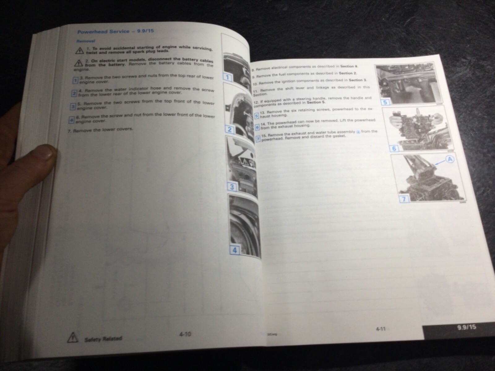 1994 Johnson Evinrude 9.9 -30 HP Outboard Shop Manual 500607 ER 9.9 10 15 20 25