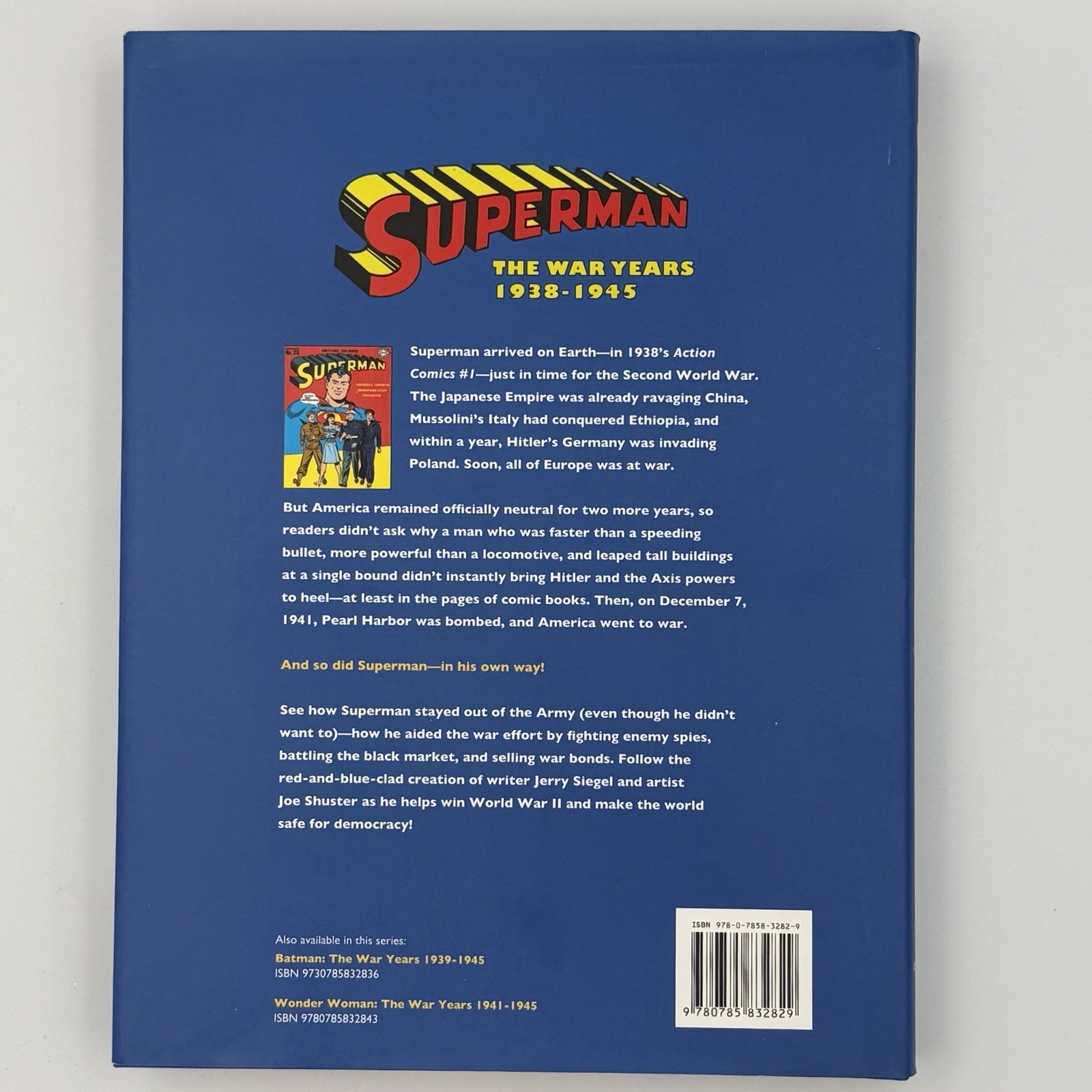 Superman The War Years 1938-1945 Roy Thomas A DC Publication HC Beautiful Book