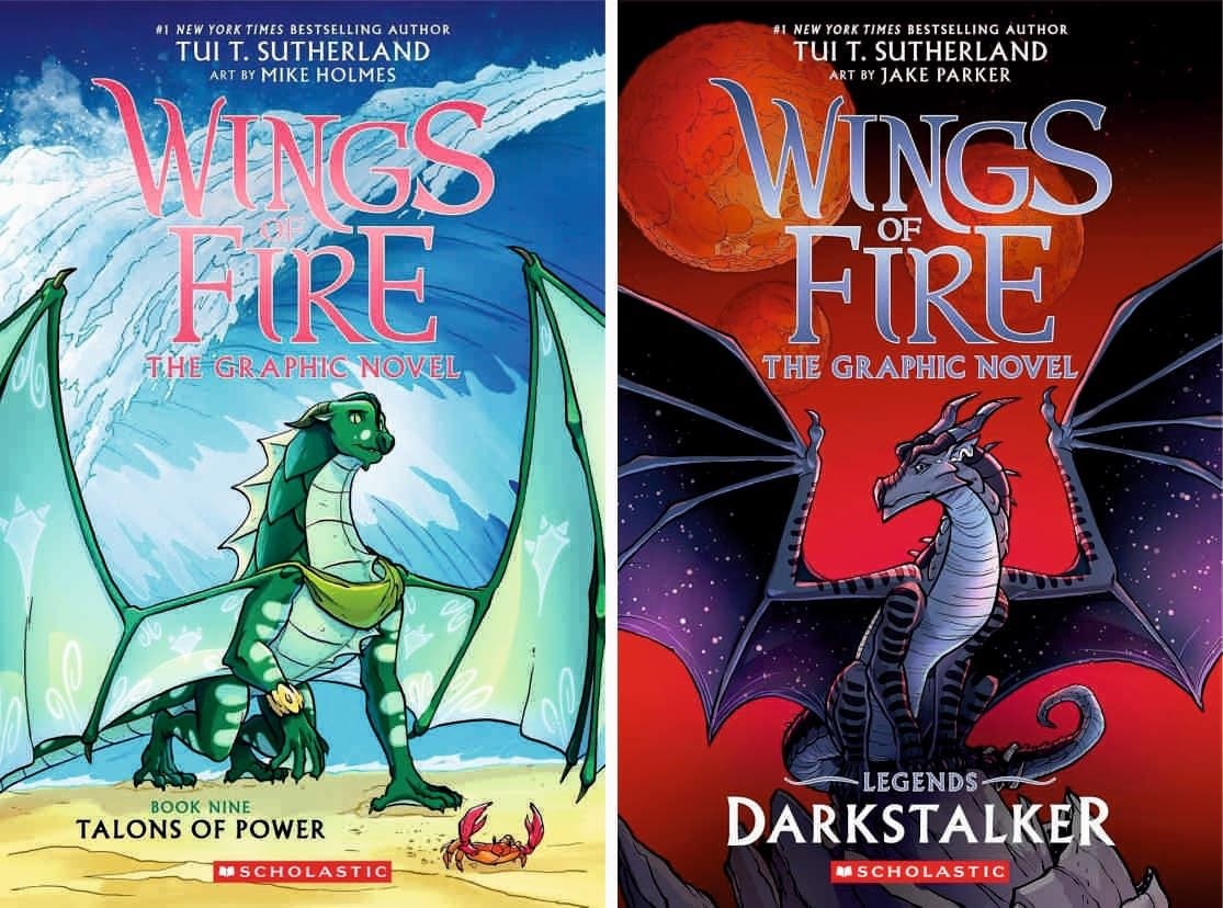 Wings of Fire Graphic Novels 10 Books Series Set Graphix Books 1-9 + Darkstalker