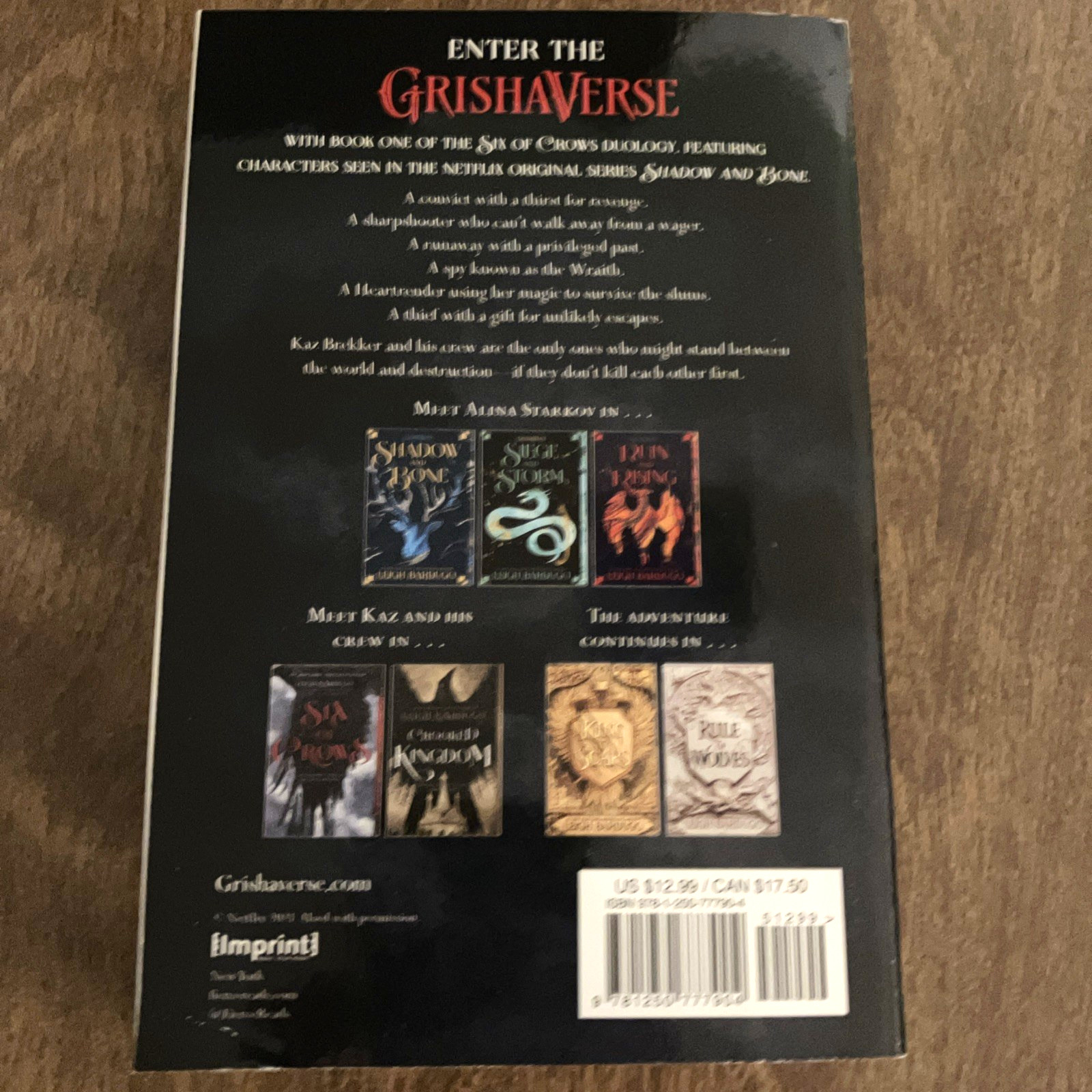 Leigh Bardugo, Six of Crows, 2021, Trade Paperback, NEW (971)