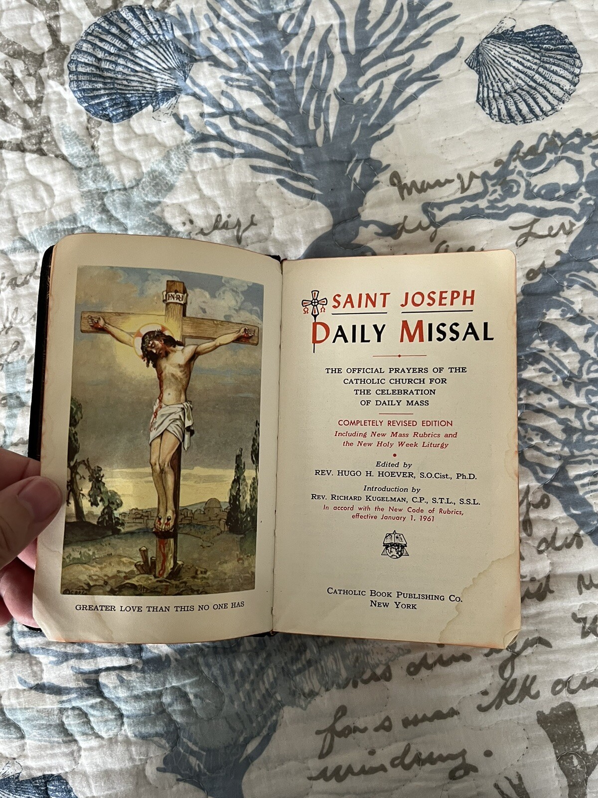 Saint Joseph Daily Missal 1961 Rev. Hugo H. Hoever Confraternity Version 1060-ss