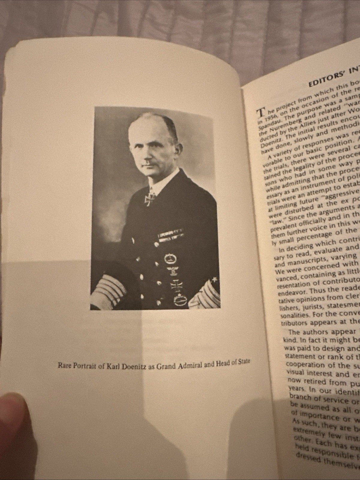 DOENITZ AT NUREMBERG A RE-APPRAISAL : War Crimes & the Military -with Signatures