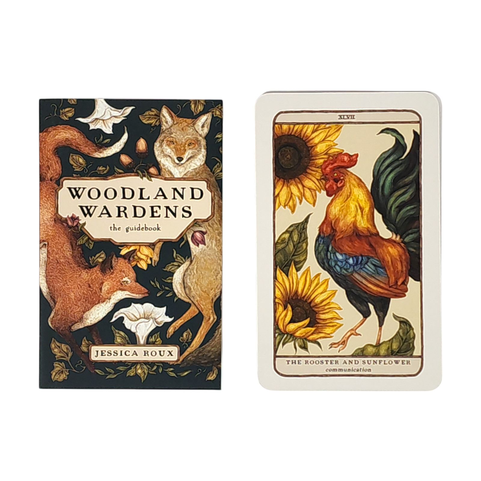 Woodland Wardens: 52-Card Oracle Deck & Guidebook by Jessica Roux Pre-Owned