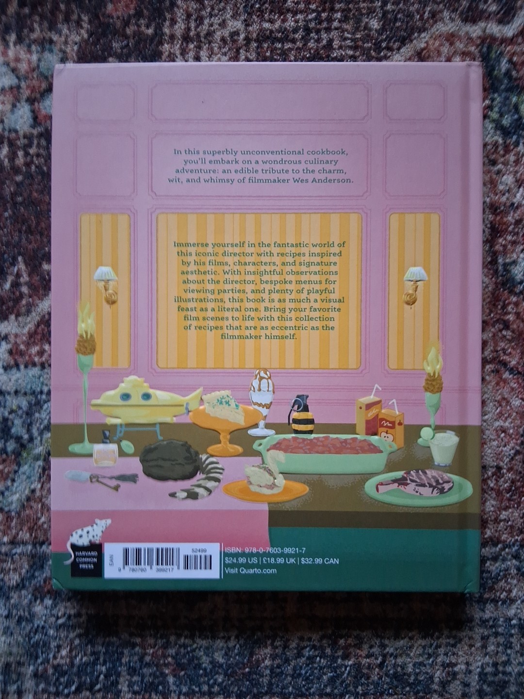 The Wes Anderson Cookbook: Whimsical Recipes Inspired by the Director Hardcover