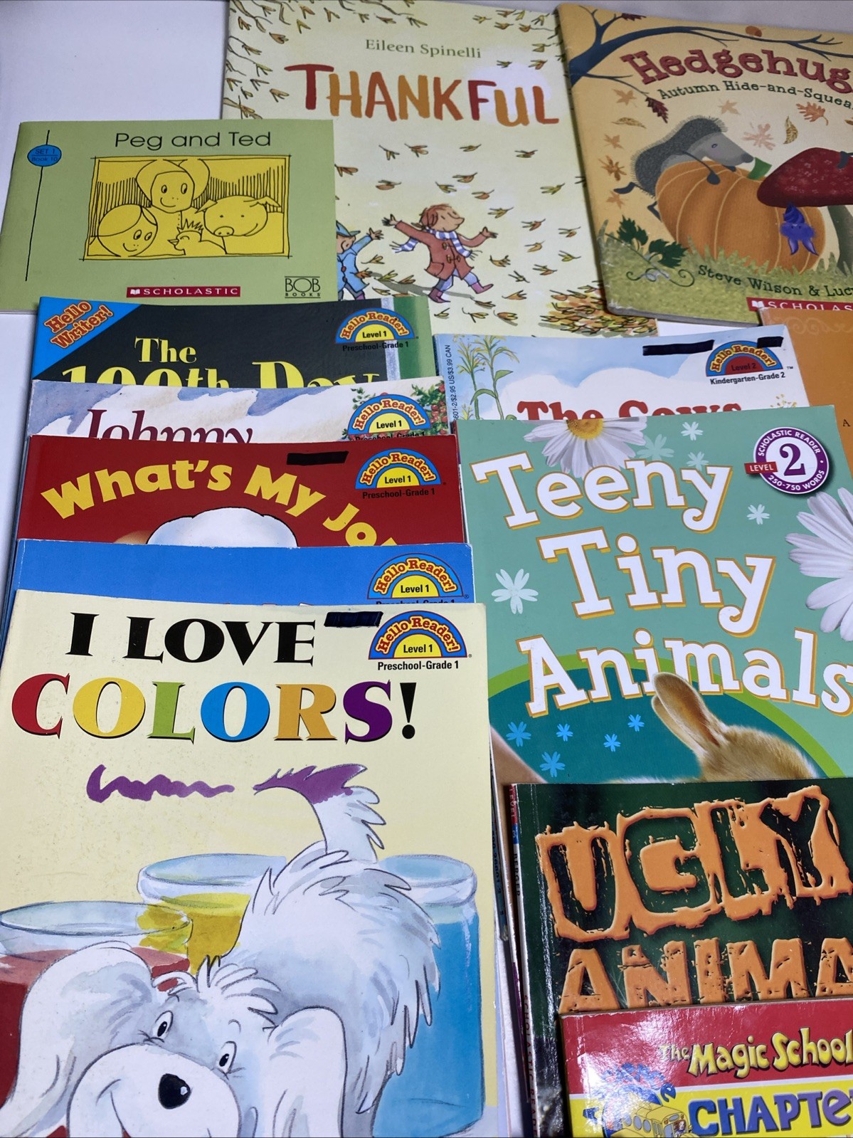HUGE CHILDRENS BOOK LOT Of 16 Miscellaneous Scholastic Reader