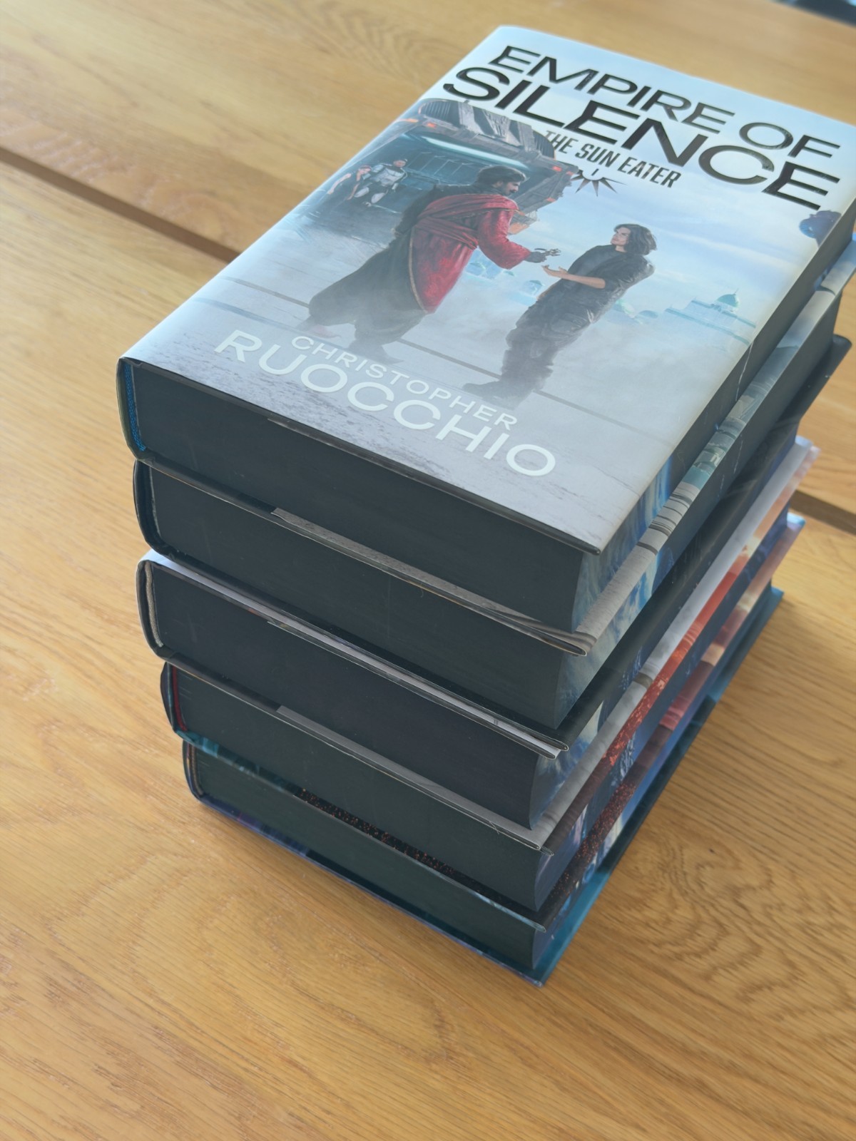 The Sun Eater Series SIGNED by Christopher Ruocchio Broken Binding Hardcovers