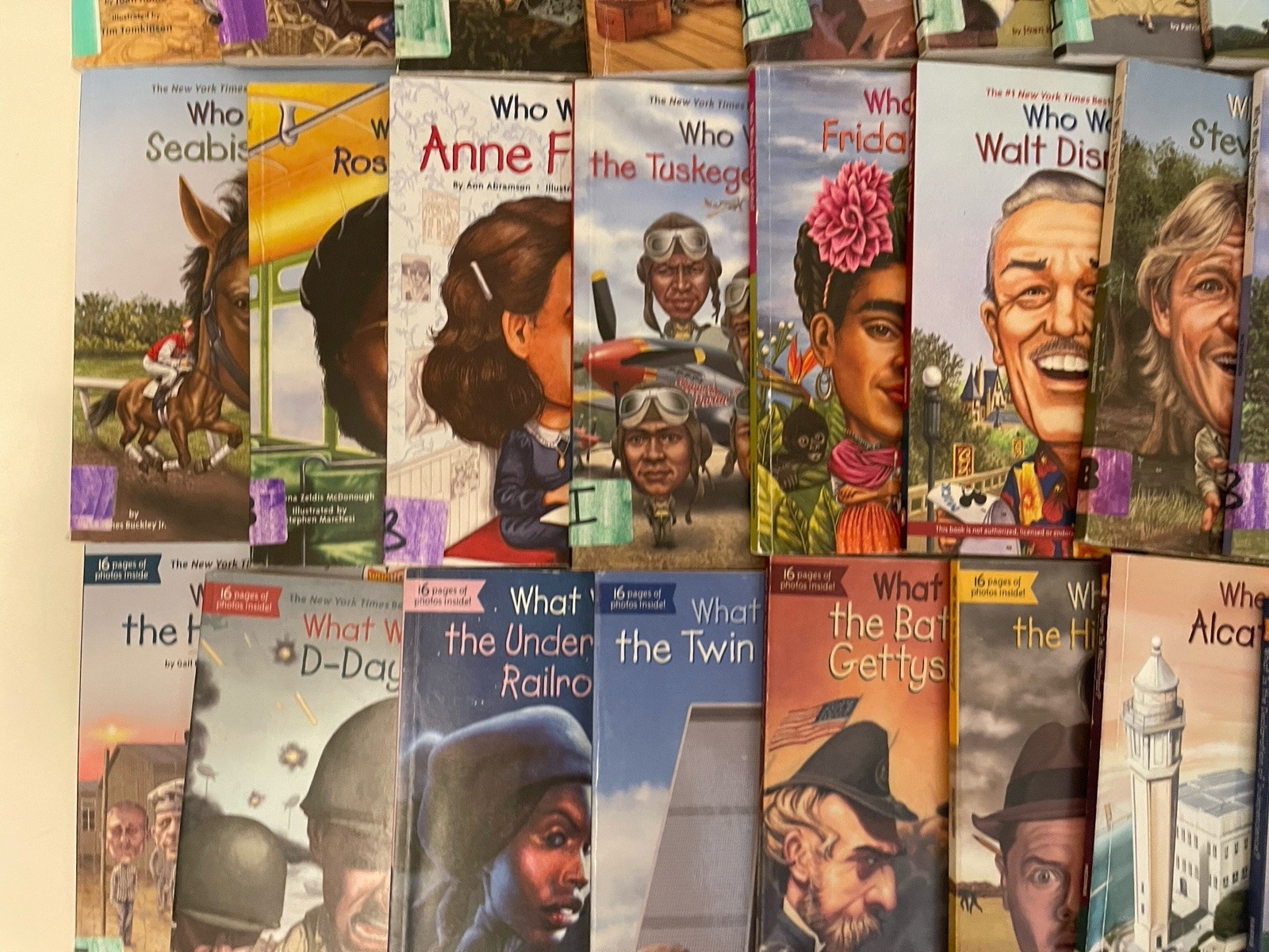 WHO WAS WERE WHAT LOT 43~ Biography Free Shipping Books Classroom Paperback