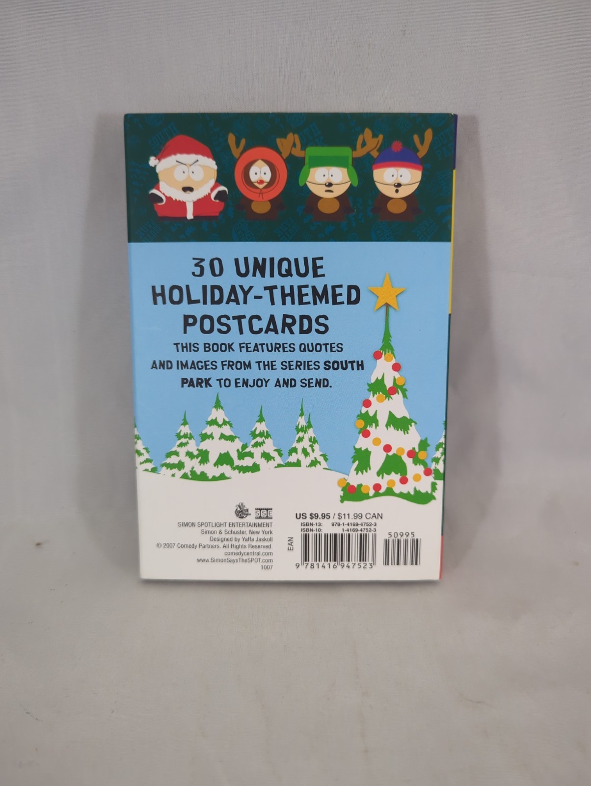 Season’s Greetings from South Park 30 Unique Holiday-Themed Postcards Book RARE